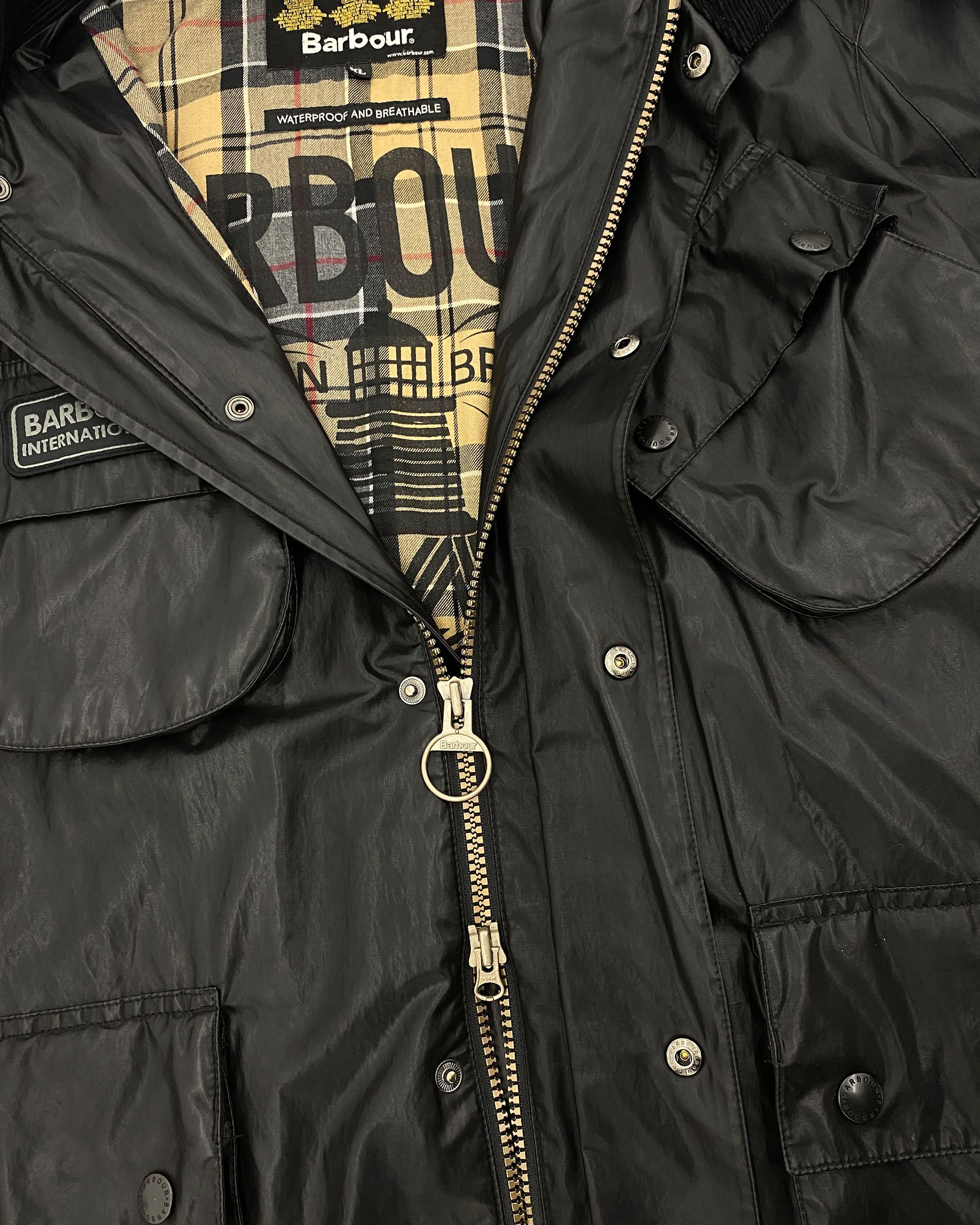 Barbour International 2000s Biker Blouson Jacket Size US XL / EU 56 / 4 - 8 Thumbnail