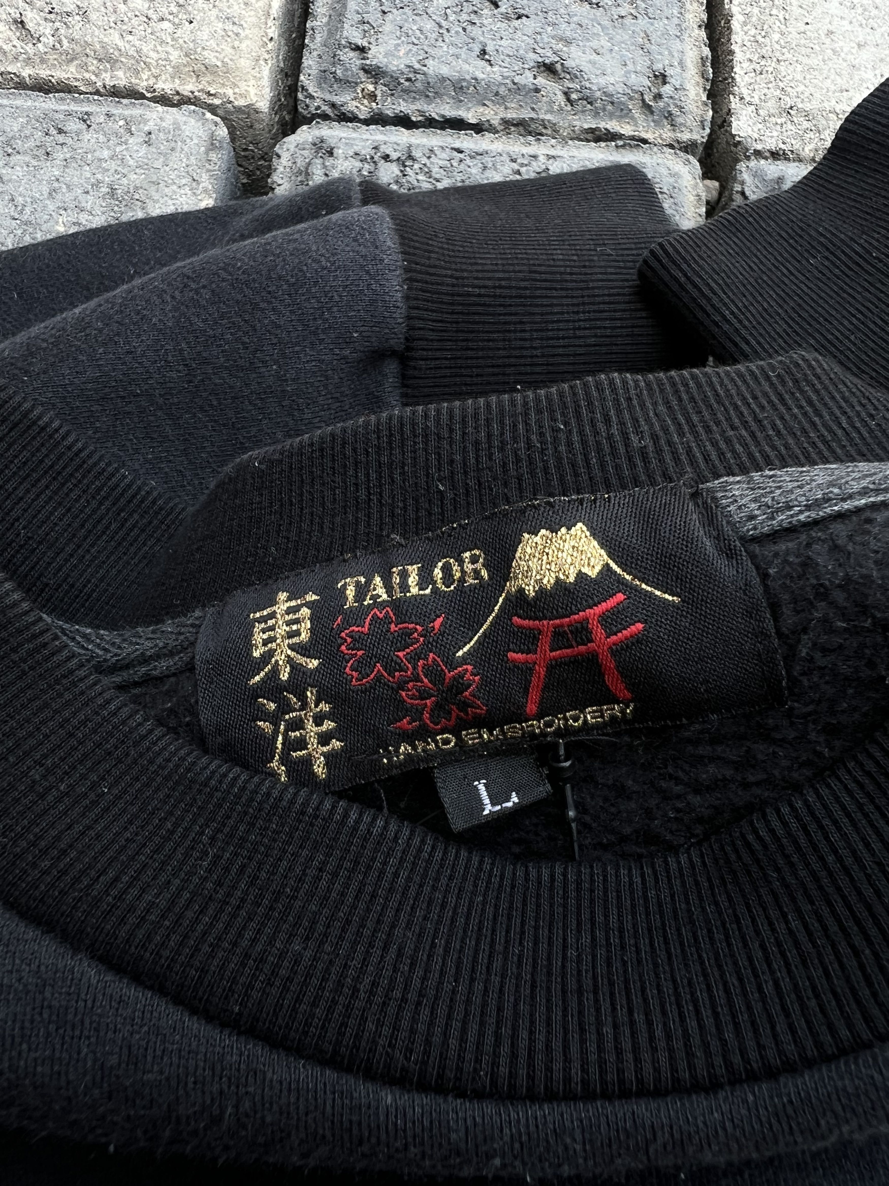 Japanese Brand 2000s Sukajan Toyo Dragon Embroidery Crewneck y2k Ifsix Size US M / EU 48-50 / 2 - 4 Thumbnail