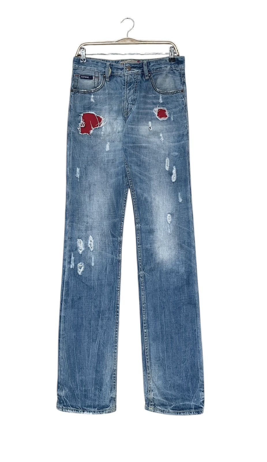Japanese Brand Vintage Japanese Brand Kaporal Distressed Jeans 2000s Size US 31 - 1 Thumbnail
