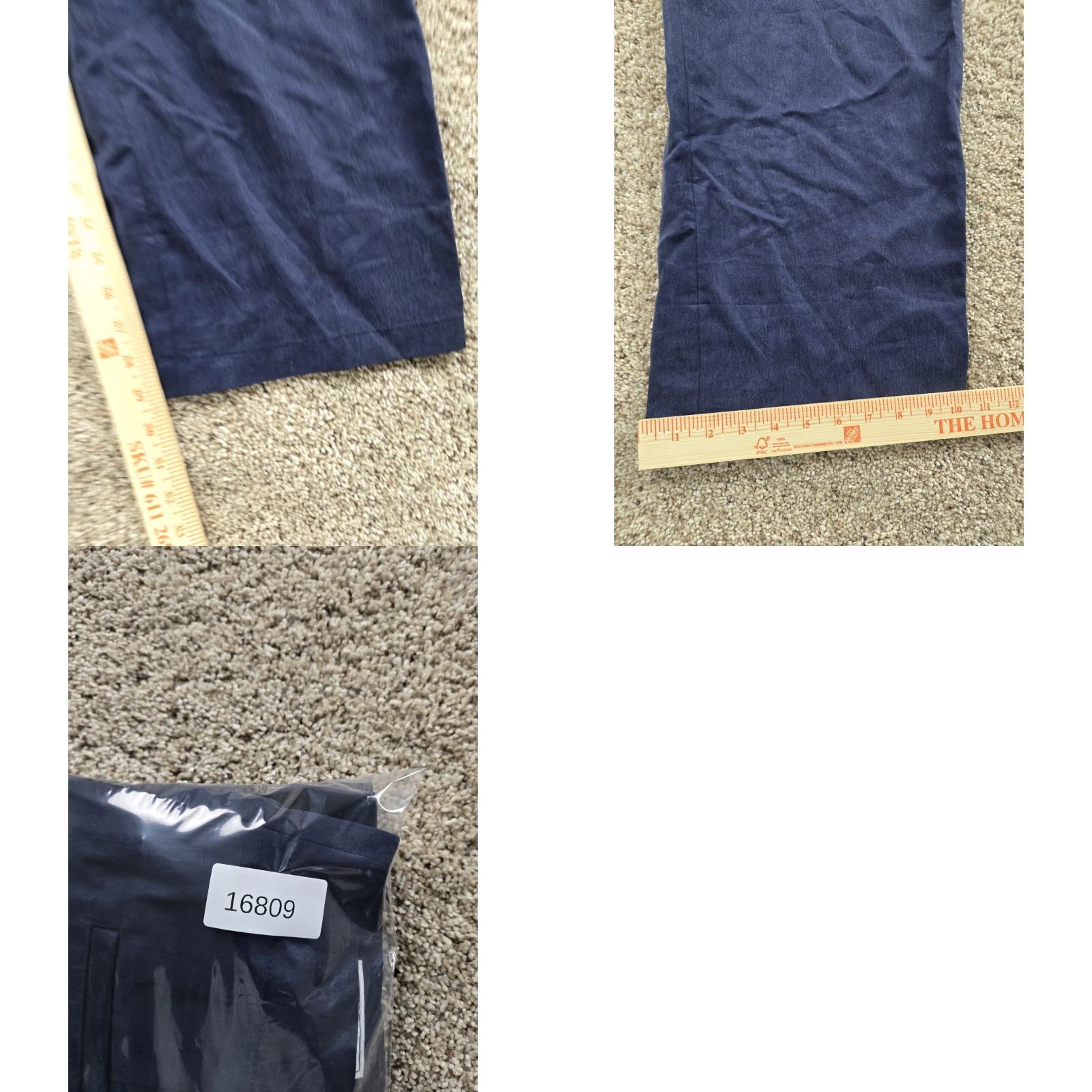 Gap GAP Pants Trousers 12 Womens Blue High Rise Wide-Leg Lyocell NWT Size 34" / US 12 / IT 48 - 9 Thumbnail