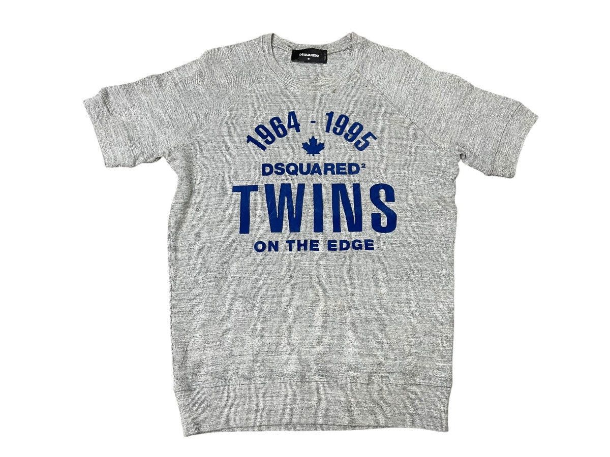 Dsquared2 Vintage Dsquared2 Twins Short Sleeve Sweatshirt Size US M / EU 48-50 / 2 - 1 Thumbnail