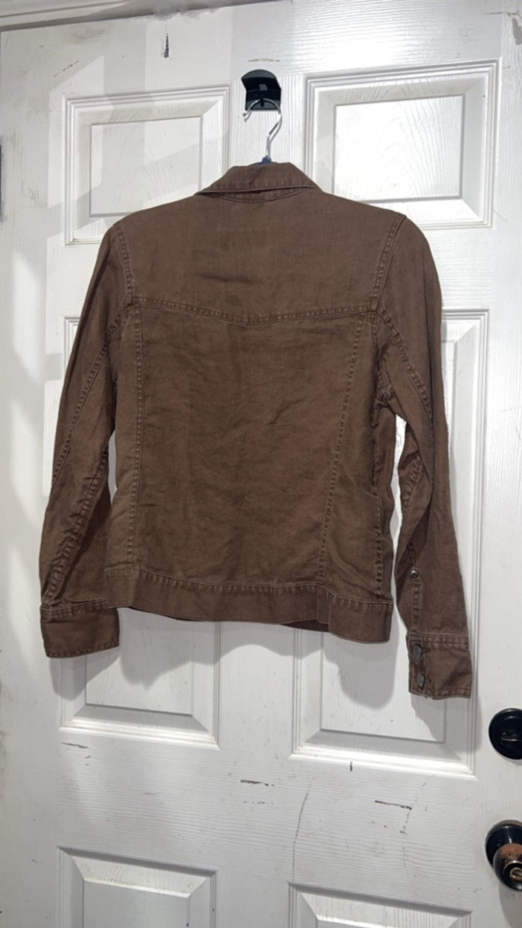 Eddie Bauer Women's Eddie Bauer Brown Linen Utility Jacket M Size M / US 6-8 / IT 42-44 - 3 Thumbnail