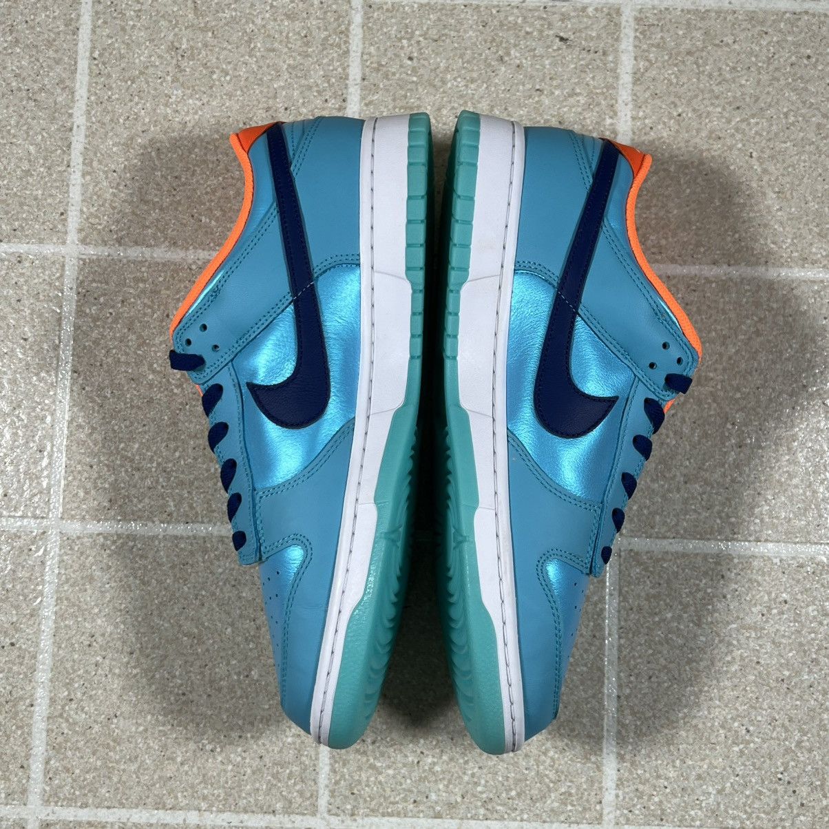 Nike Nike Dunk Low SE Baltic Blue Orange Sz 12 Basketball Shoes Size US 12 / EU 45 - 7 Thumbnail