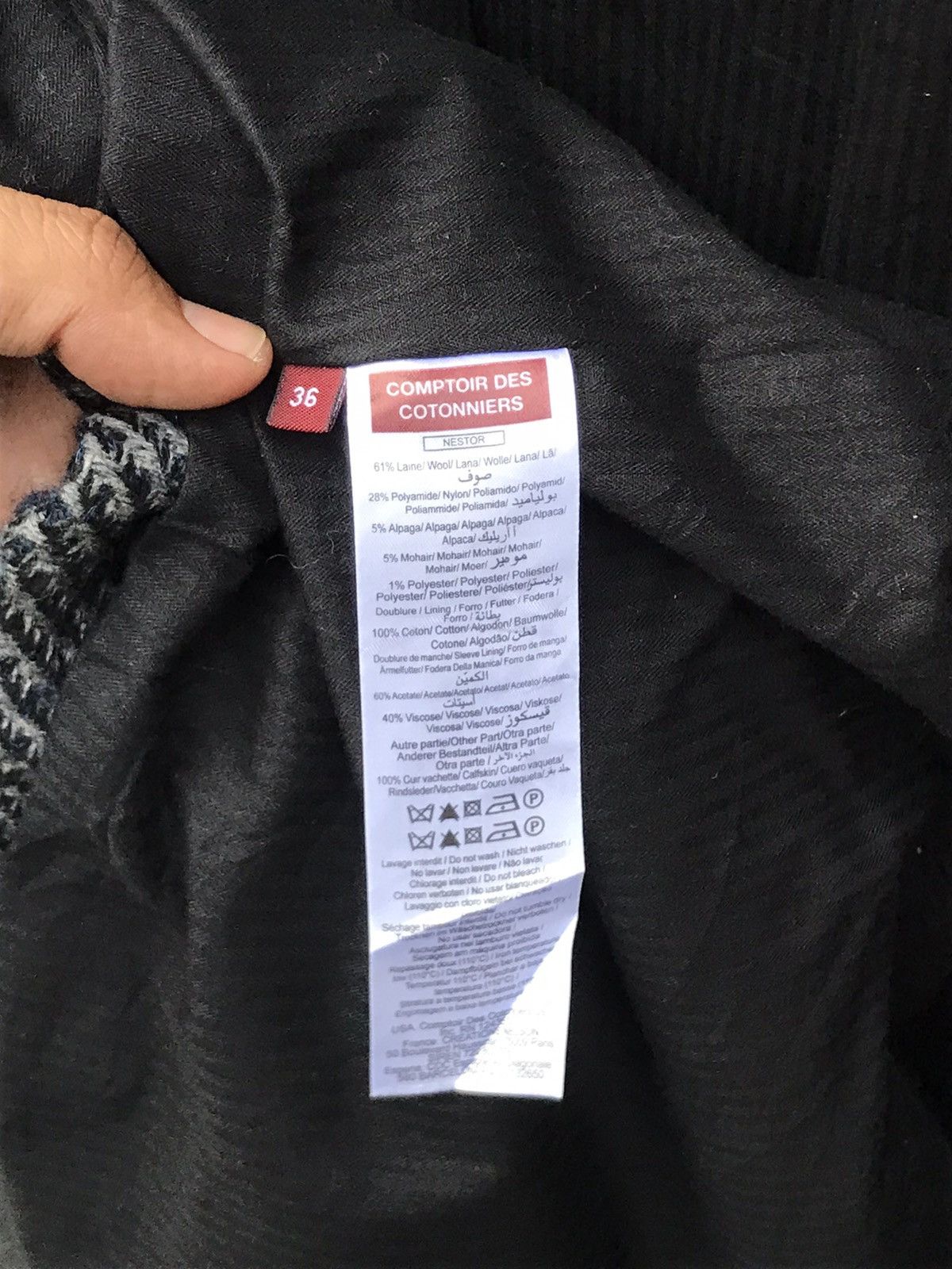 Vintage ⚡️Comptoir Des Cotonniers Wool Oversize Long Coat Size US M / EU 48-50 / 2 - 10 Thumbnail