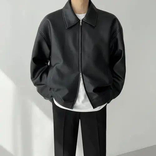 Japanese Brand Artificial leather Hip Hop Gothic Rock Bomber Jacket Coat Size US L / EU 52-54 / 3 - 1 Thumbnail