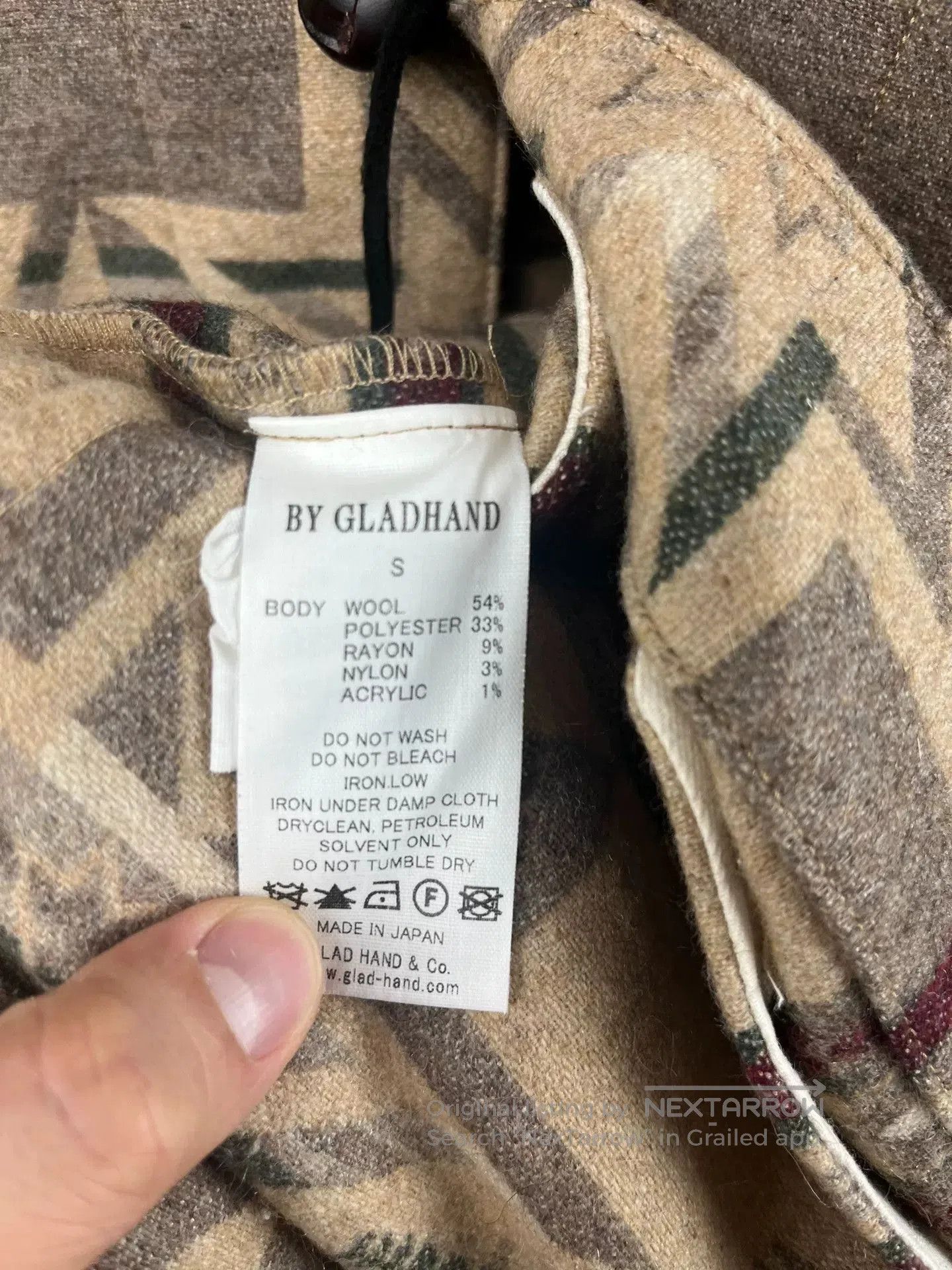 Japanese Brand Gladhand Wool Jacket Vintage Style. Size US S / EU 44-46 / 1 - 4 Thumbnail