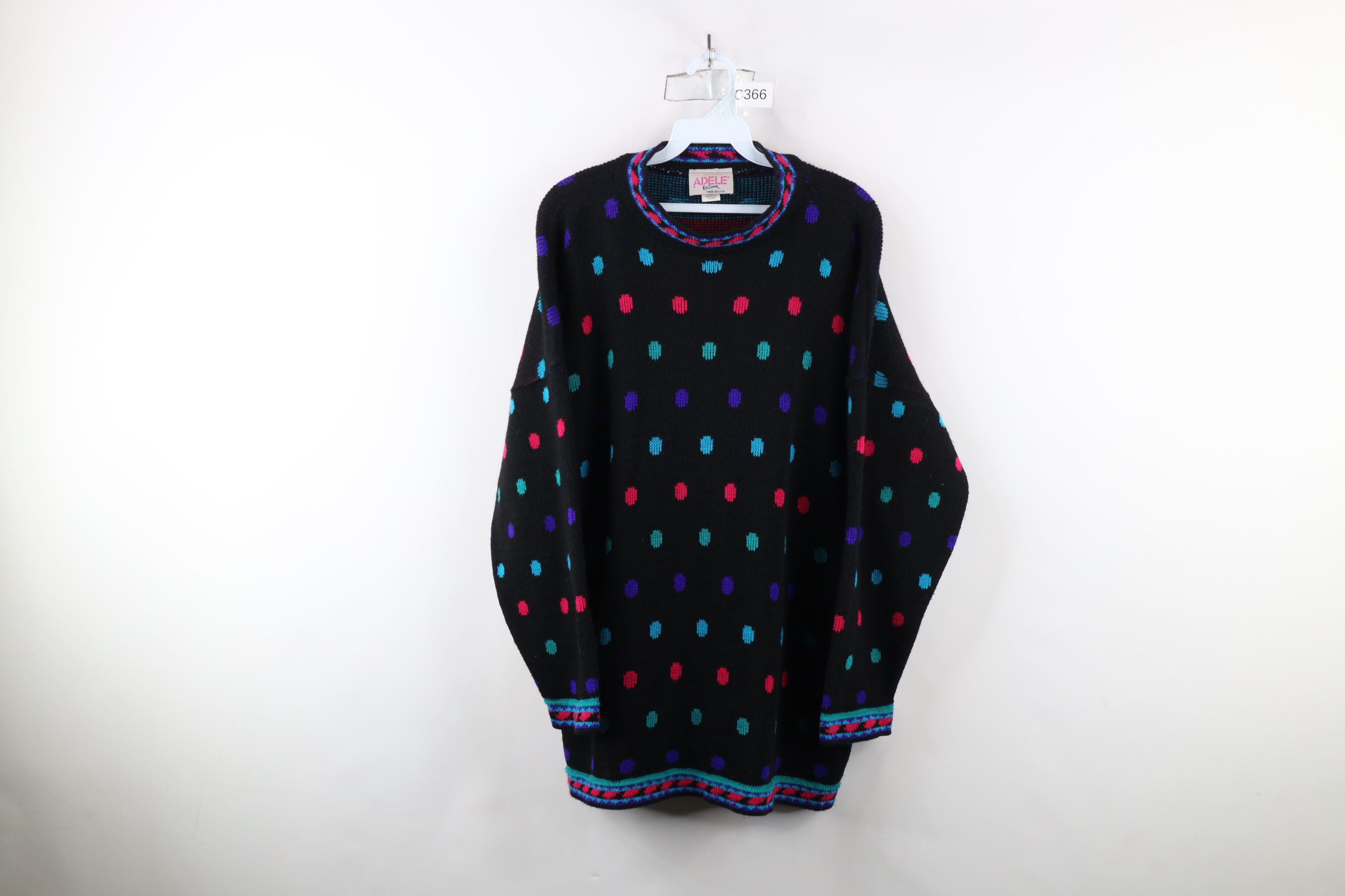 Vintage Vintage 90s Streetwear Southwestern Knit Tunic Sweater USA Size XXL / US 16-18 / IT 52-54 - 1 Thumbnail