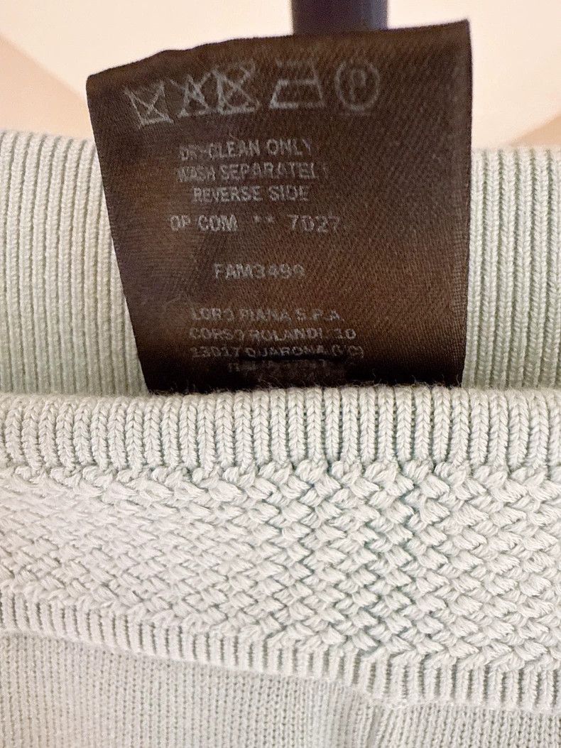 Loro Piana LORO PIANA Light blue wide leg knit trousers Size 25" / US 0 / IT 36 - 9 Thumbnail