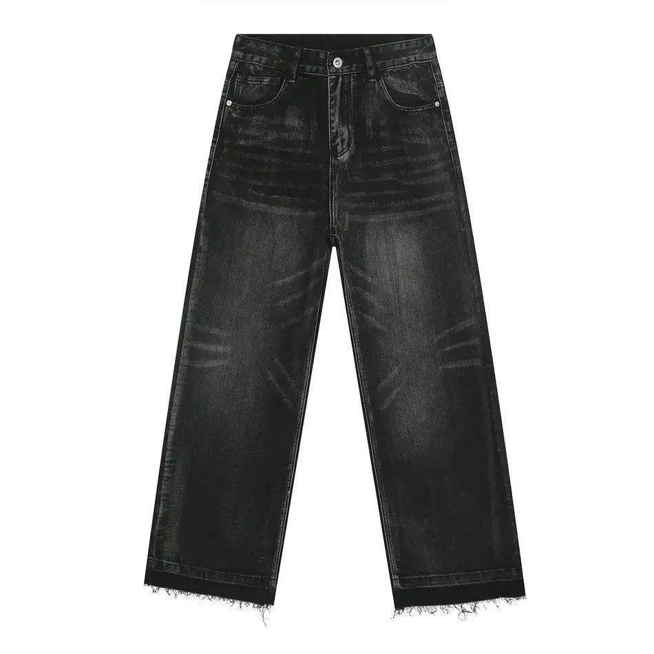 Japanese Brand Retro loose straight leg casual jeans Size US 32 / EU 48 - 5 Thumbnail