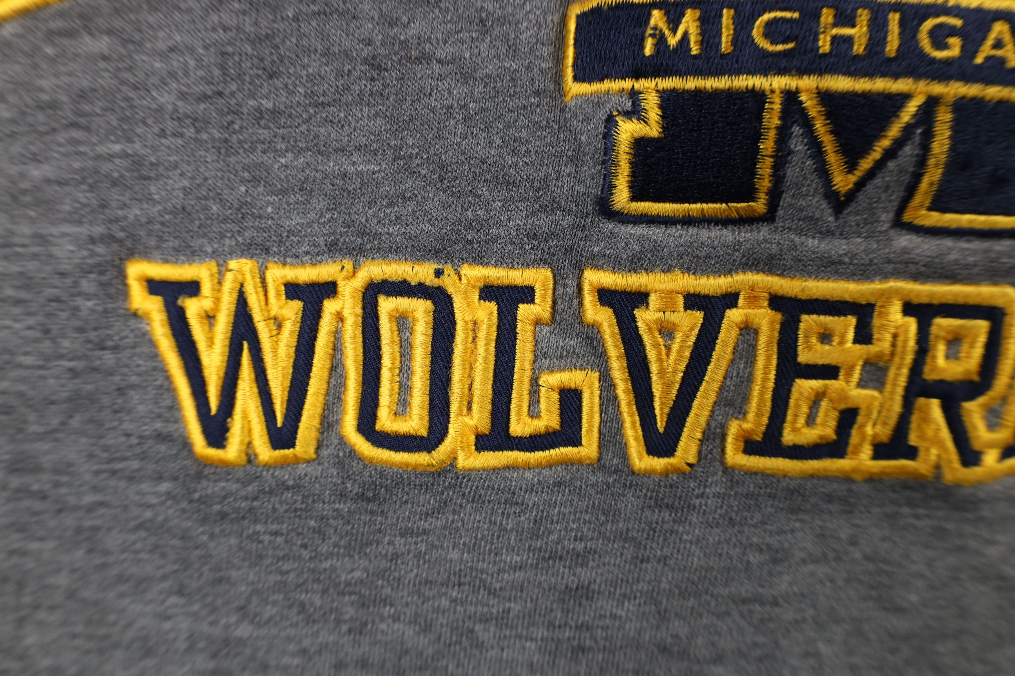 Vintage Vintage 90s Spell Heavyweight University of Michigan Hoodie Size US XL / EU 56 / 4 - 6 Thumbnail