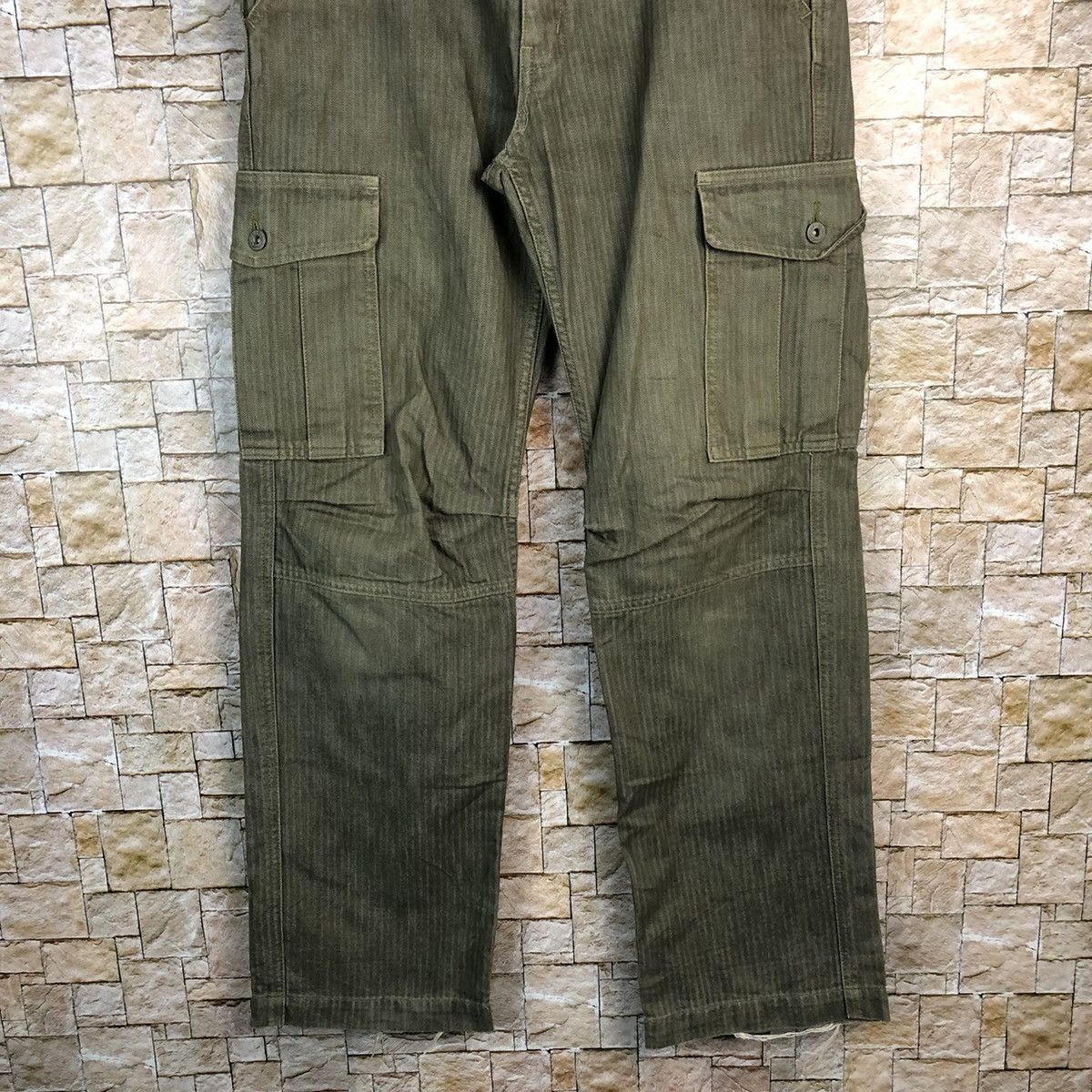 If Six Was Nine Nine Blocks faded utility Cargo Multipocket Pants #A813 Size US 32 / EU 48 - 3 Thumbnail