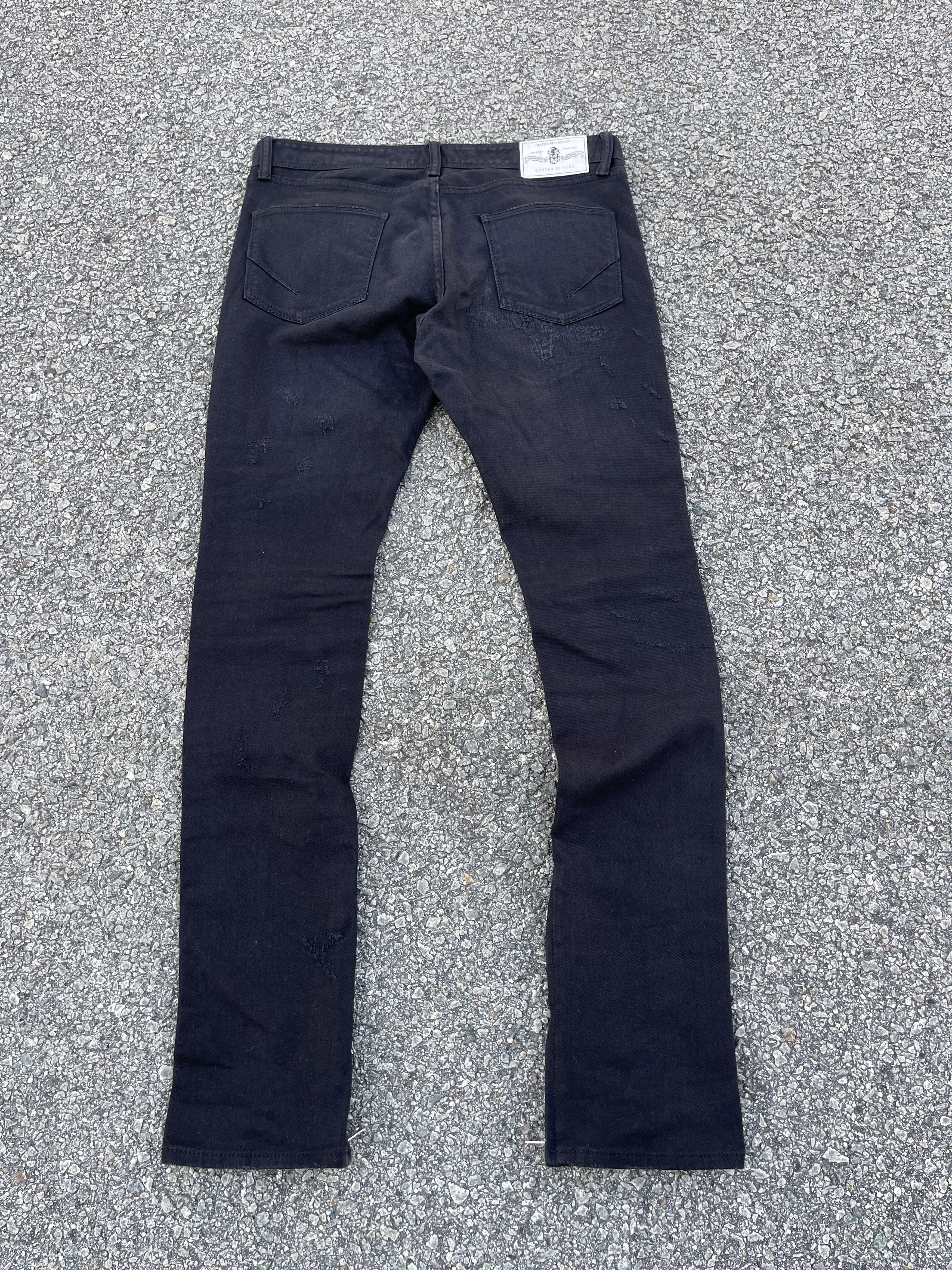 GOSTAR DE FUGA × If Six Was Nine × Le Grande Bleu (L.G.B.) Gostar de fuga Rip Off Distressed Travis Scott Size US 31 - 23 Thumbnail