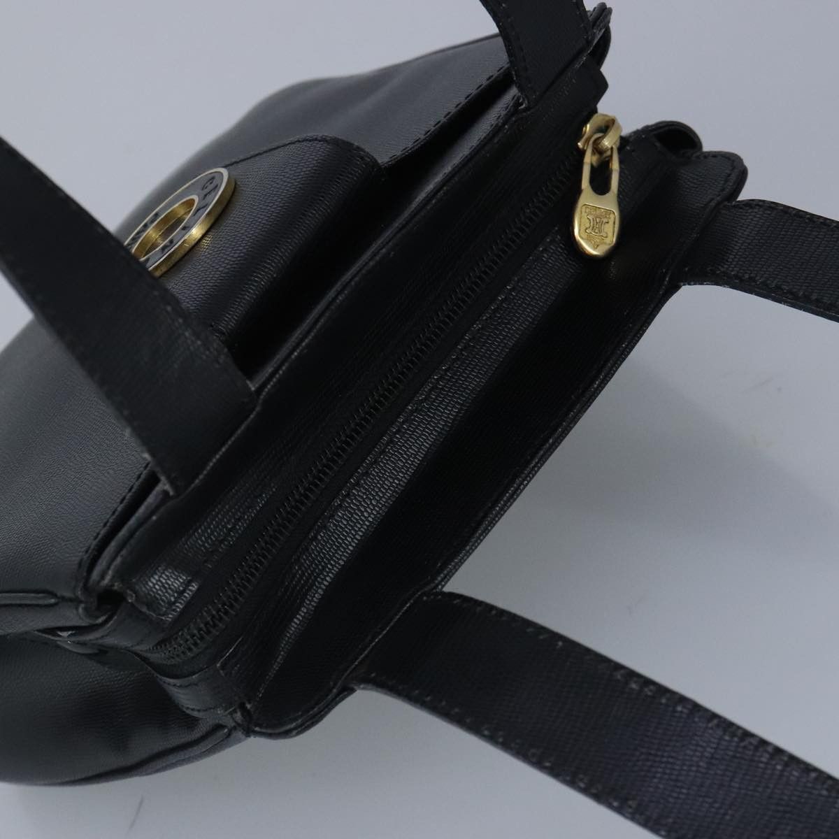 Celine CELINE Shoulder Bag Leather Black Gold Size ONE SIZE - 6 Thumbnail
