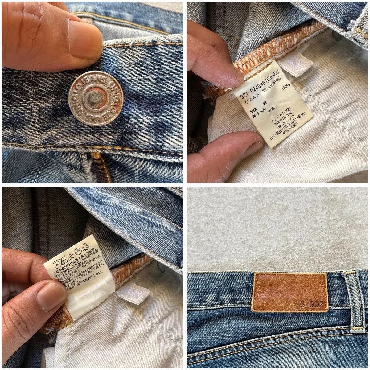 Vintage SEND OFFERS 🍁S-002 UNIQLO Japan Distressed Denim Rusty Pants Size US 33 - 17 Thumbnail