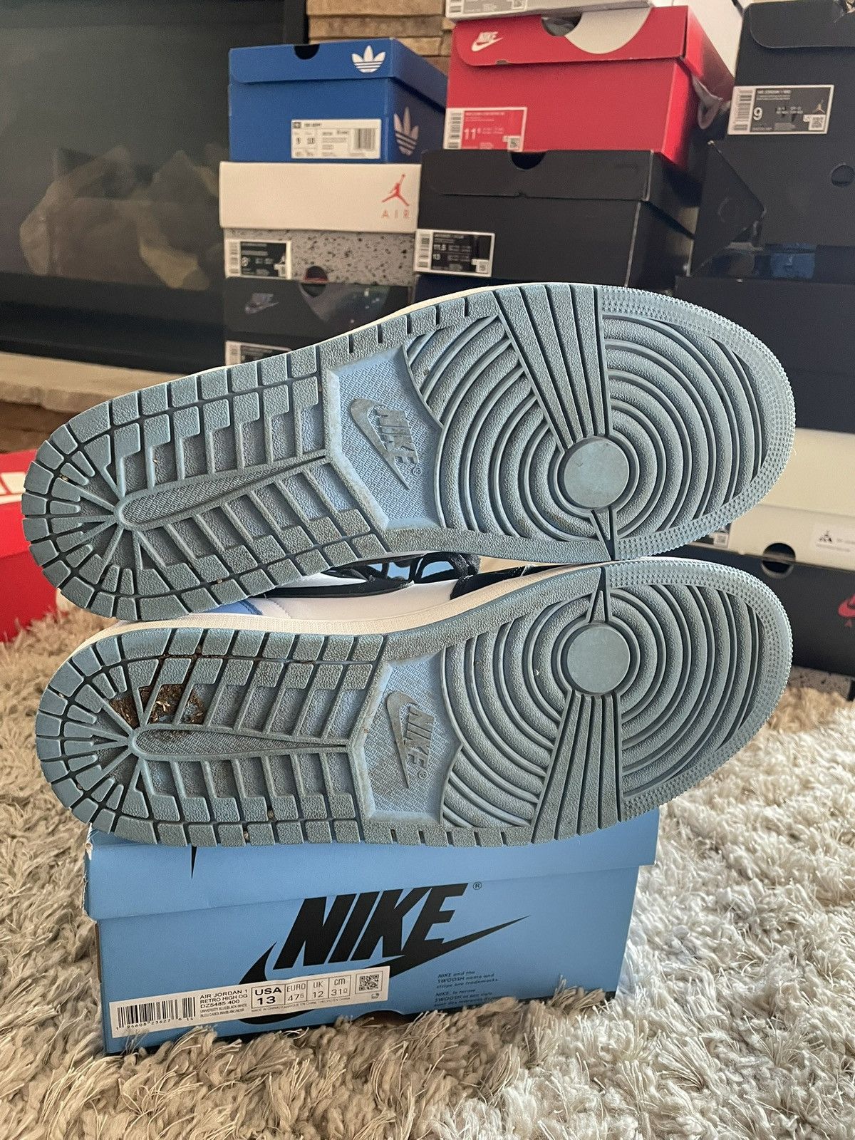 Jordan Brand Jordan 1 UNC Toe Size US 13 / EU 46 - 7 Thumbnail