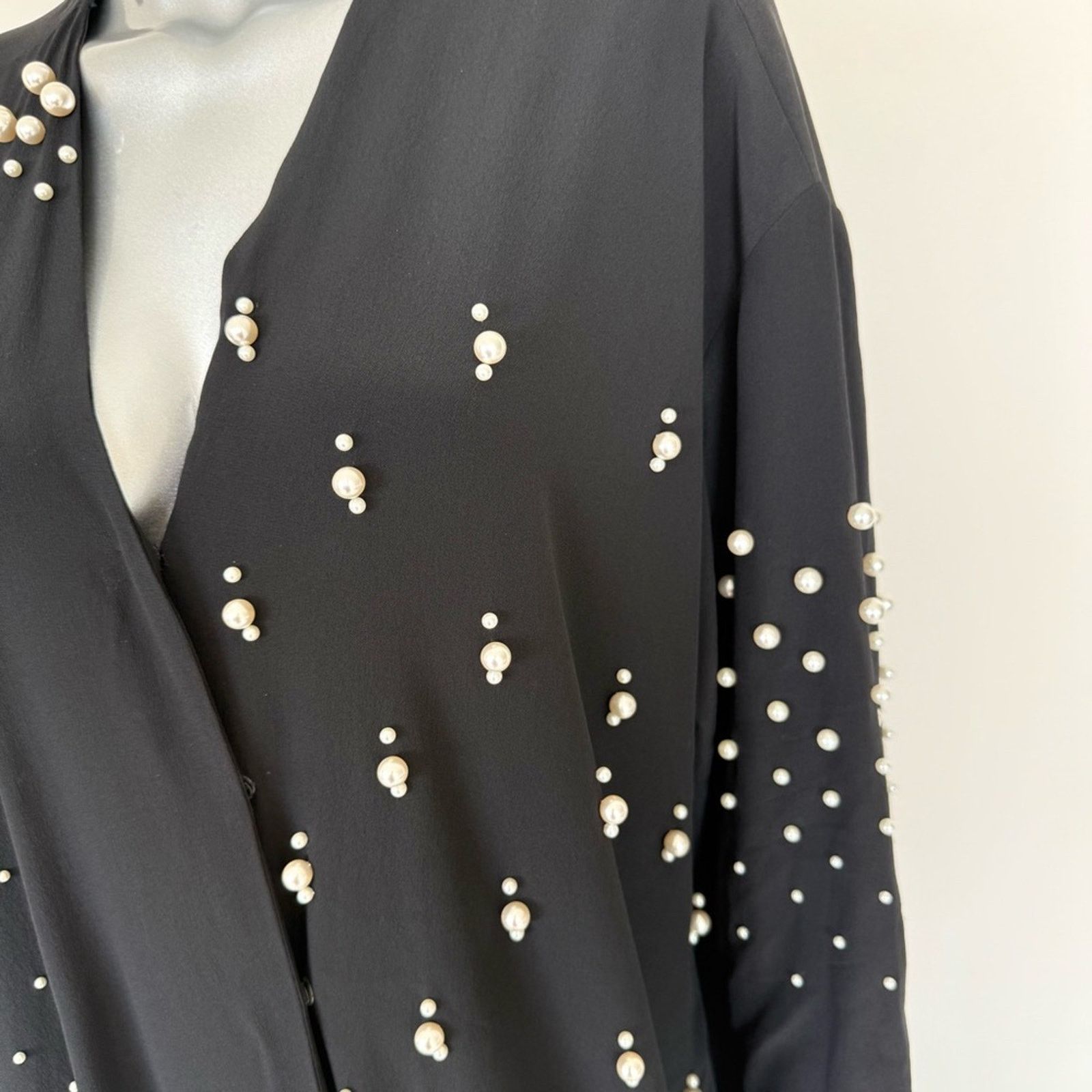 Stella McCartney Stella Maccartney women silk dress with pearls 42 IT or 6US Size M / US 6-8 / IT 42-44 - 6 Thumbnail