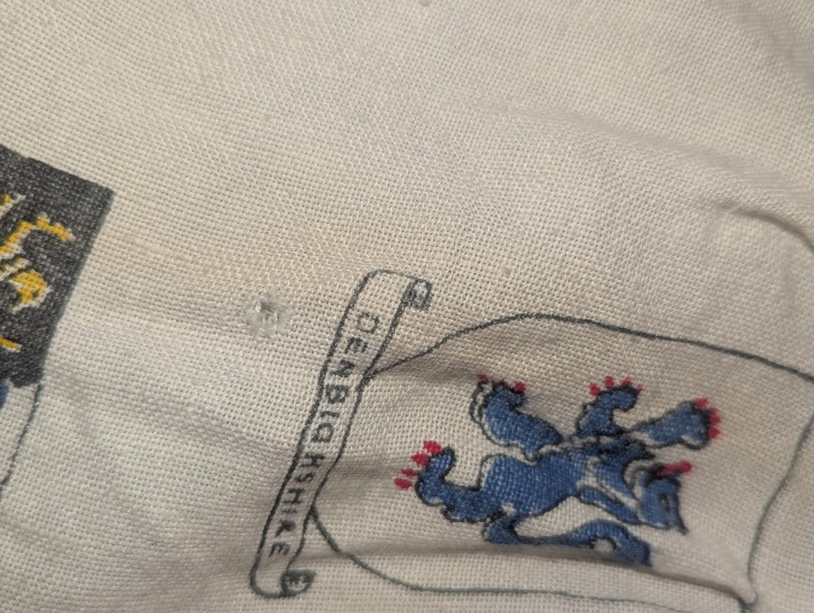 The Unbranded Brand VTG 1940s Map of Wales Tea Towel Linen Souvenir Half Apron Size ONE SIZE - 5 Thumbnail