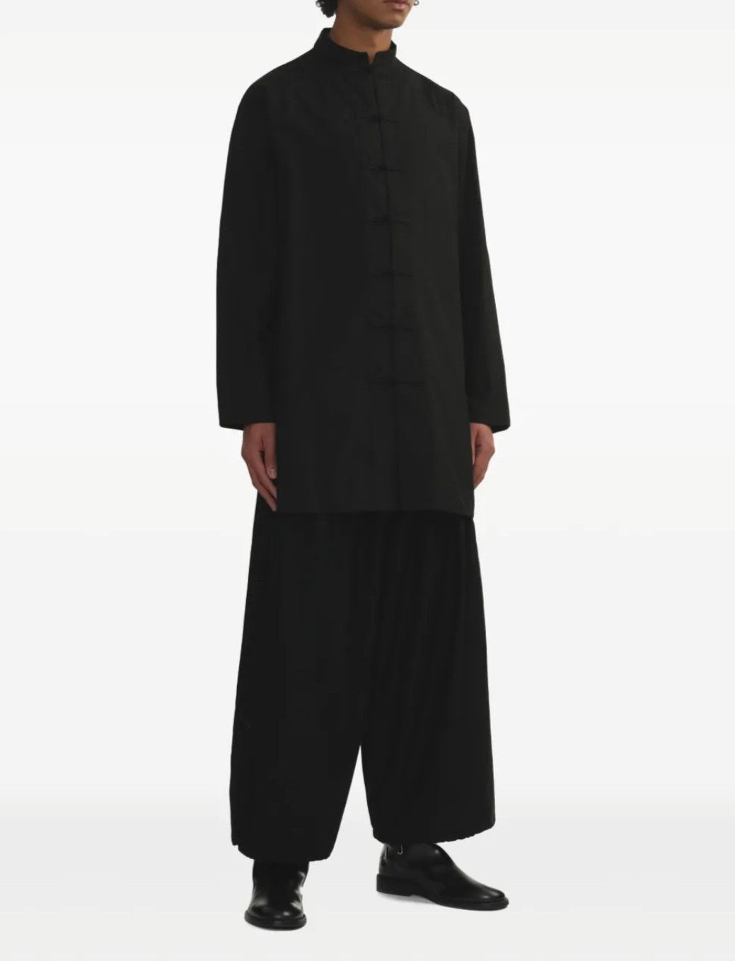 Yohji Yamamoto YOHJI YAMAMOTO Gabardine Tucked Wide Pants Size 25" / US 0 / IT 36 - 1 Thumbnail