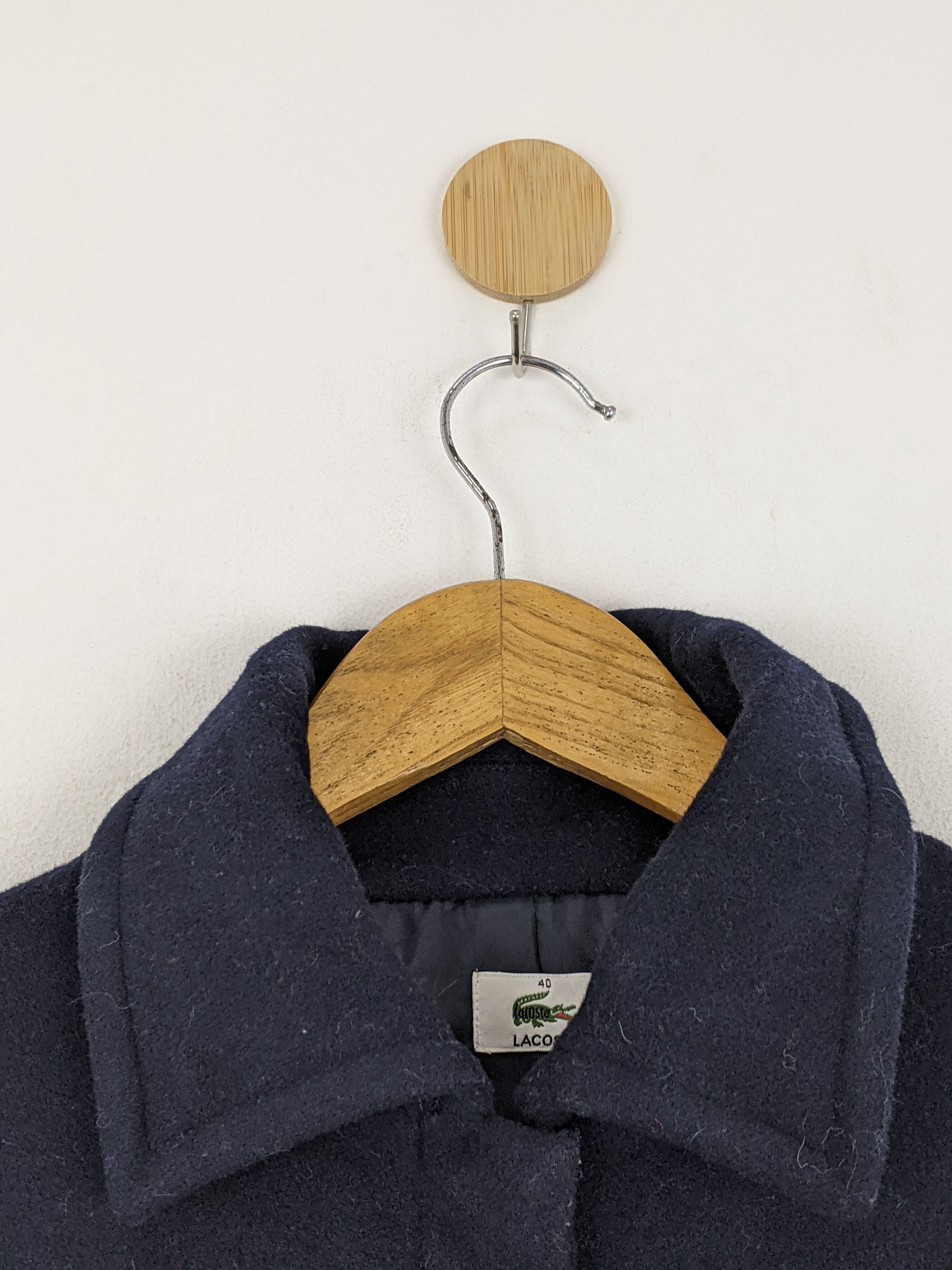 Lacoste Vintage Lacoste Wool Peacoat Blazer Jacket MJ0109Z Size US XXS / EU 40 - 7 Thumbnail