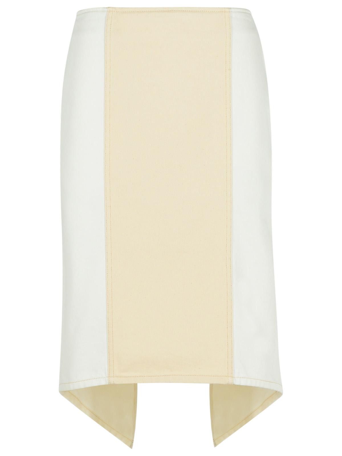 JW Anderson JW ANDERSON 'Layered' White Cotton Skirt Size 27" / US 4 / IT 40 - 1 Thumbnail