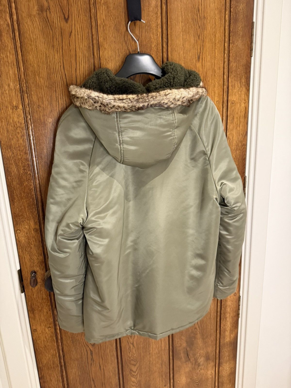 Saint Laurent Paris FW15 Saint Laurent fur hoodie MA-1 parka coat Hedi Slimane Size US L / EU 52-54 / 3 - 15 Thumbnail
