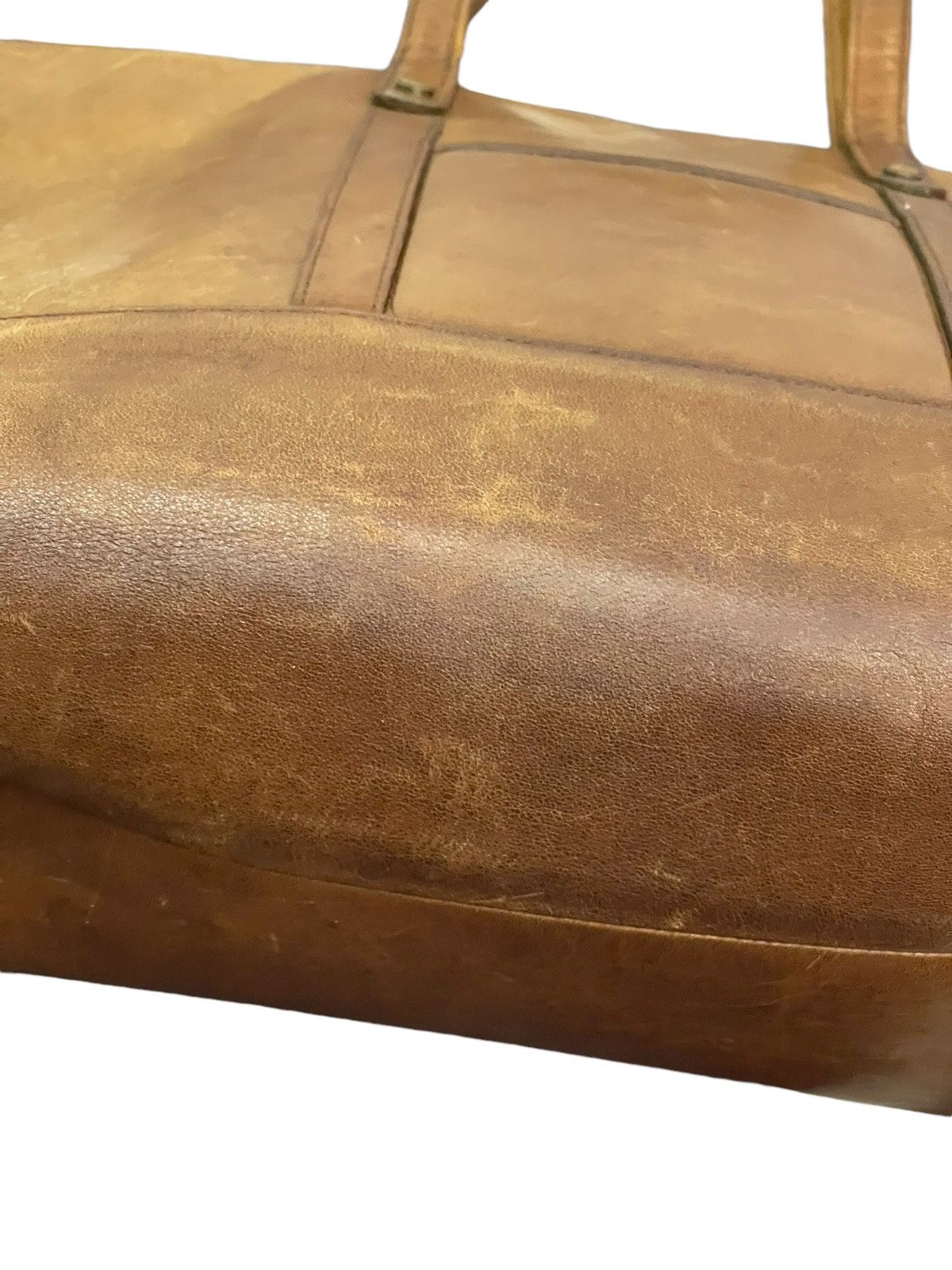 Genuine Leather Full Leather Patina Unknown Japan Tote Shoulder Bag 1🟩2 Size ONE SIZE - 6 Thumbnail