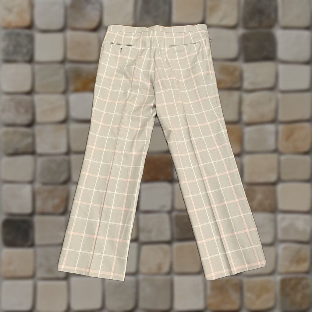 Pinko Aureus Mens Vintage 90s Pink Gray Plaid Golf Pants Sz 36x28 No Belt Pants Size US 36 / EU 52 - 1 Thumbnail