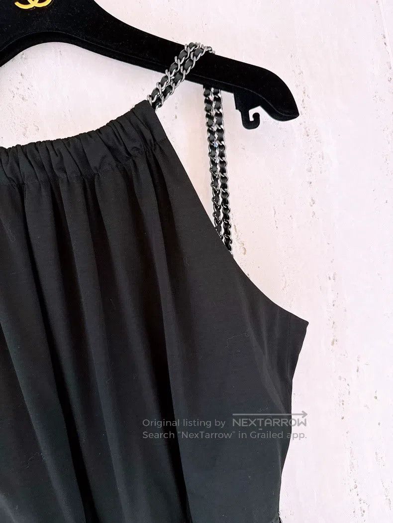 Chanel Chanel Leather-wearing chain stitching dress Size XS / US 0-2 / IT 36-38 - 3 Thumbnail