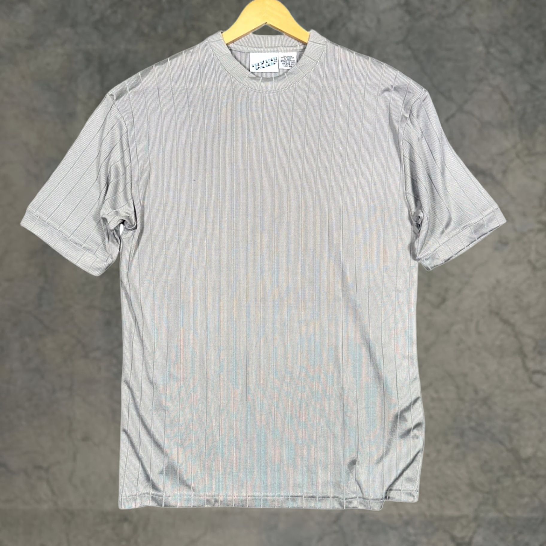 Vintage Irvine Park Mens Gray Vertical Stripe Short Sleeve T-Shirt L XL Size US L / EU 52-54 / 3 - 1 Thumbnail