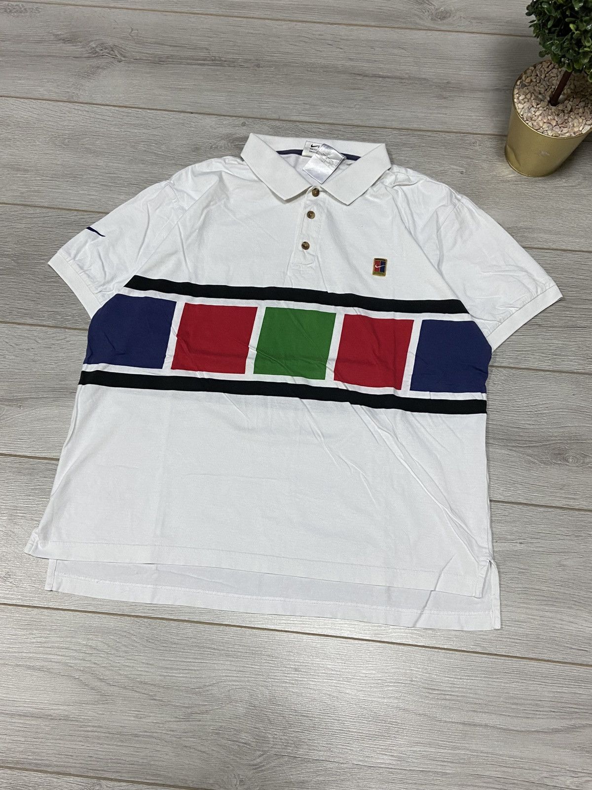 Nike Nike court vintage polo shirt challenge Size US L / EU 52-54 / 3 - 3 Thumbnail
