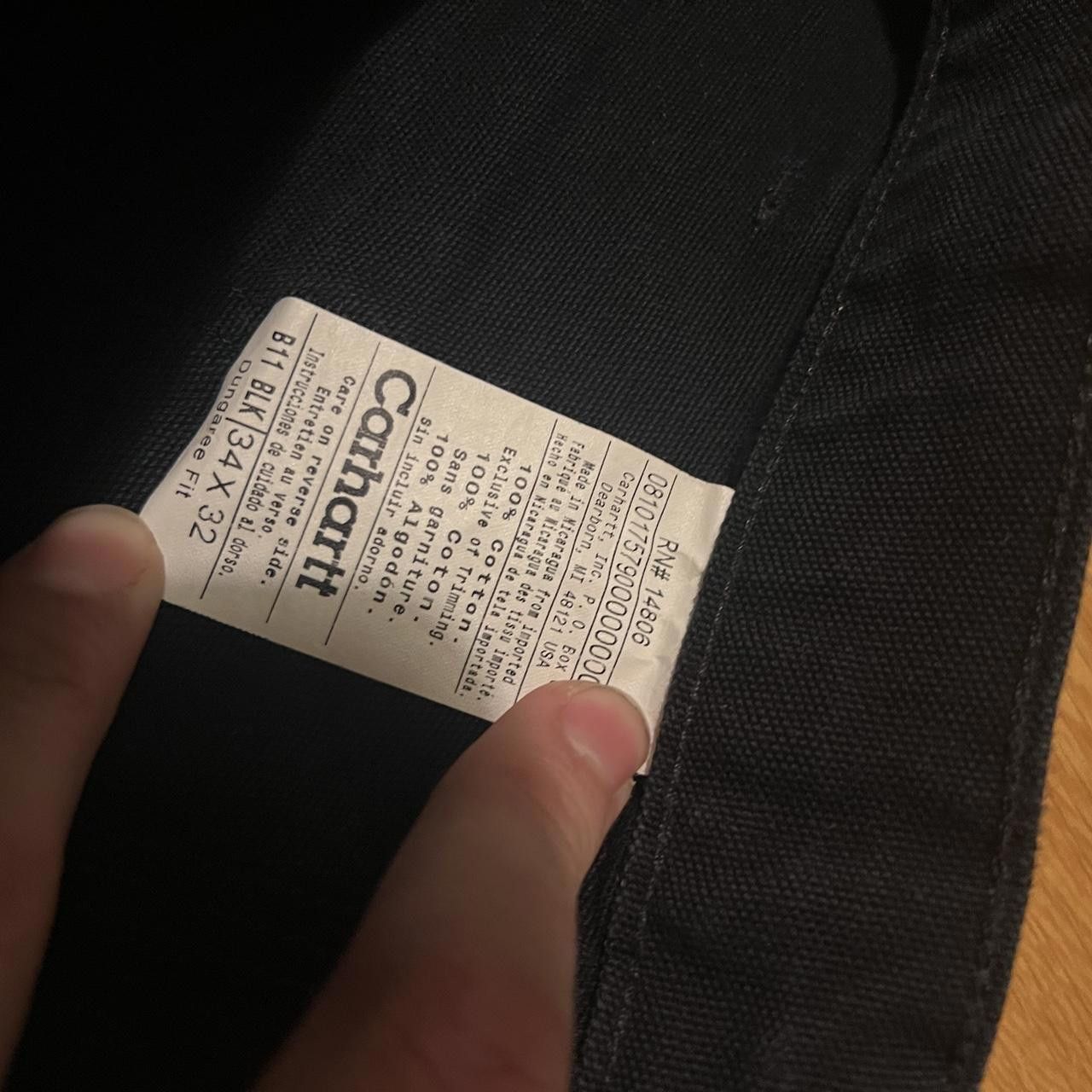 Carhartt Carhartt B11 Blk Dungaree Fit Size US 34 / EU 50 - 6 Thumbnail