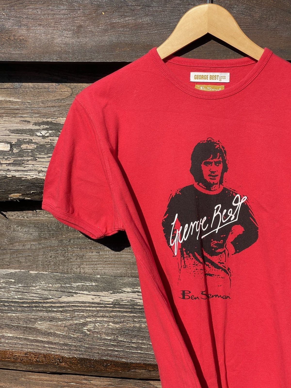 Ben Sherman Ben Sherman George Best Red t-shirt tee Size US M / EU 48-50 / 2 - 4 Thumbnail