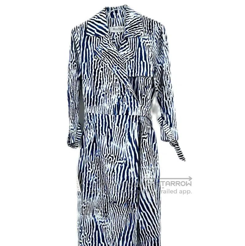 MaxMara Blue Cotton Women's Dress .
