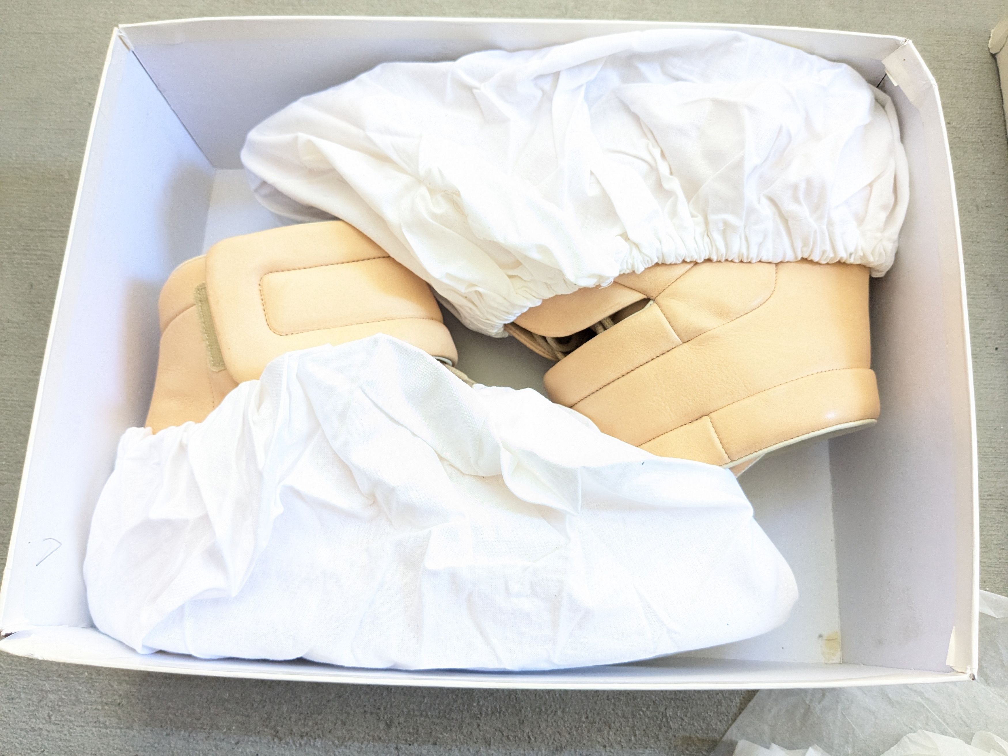 Maison Margiela Maison Margiela Future Nude Beige 14 47 Leather High Top Size US 14 / EU 47 - 21 Thumbnail