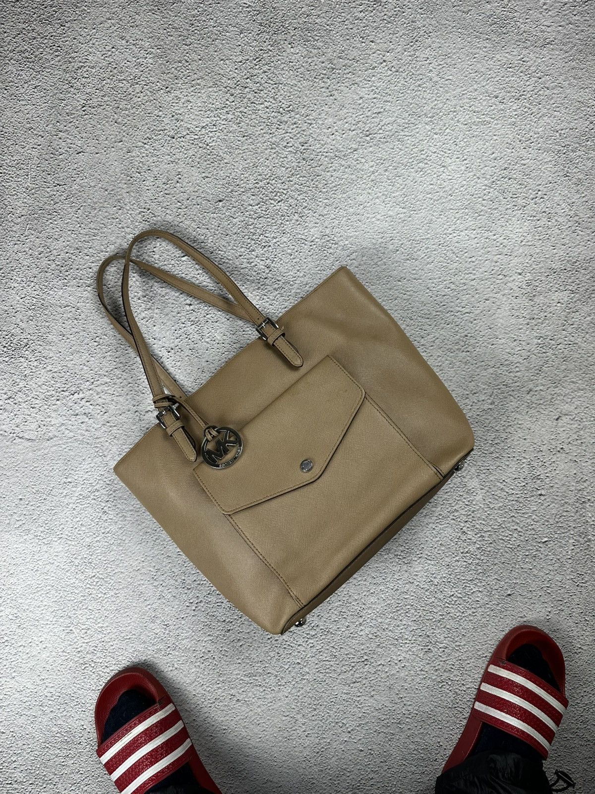Michael Kors Michael Kors Woman’s Shoulder Bag Tote Beige Old Money Size ONE SIZE - 1 Thumbnail