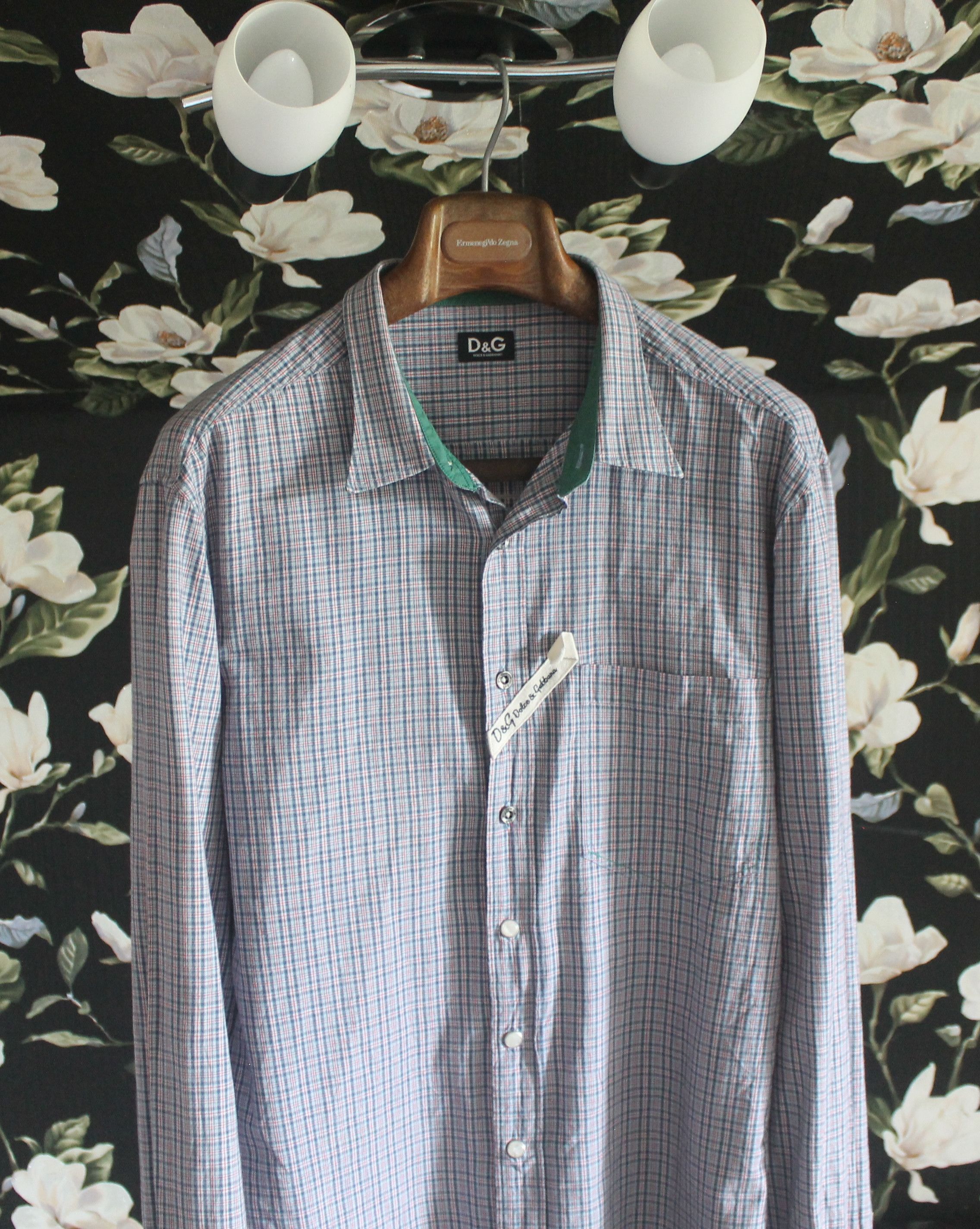 Dolce & Gabbana × Vintage Vintage Dolce & Gabbana Checked Shirt Size US L / EU 52-54 / 3 - 2 Thumbnail