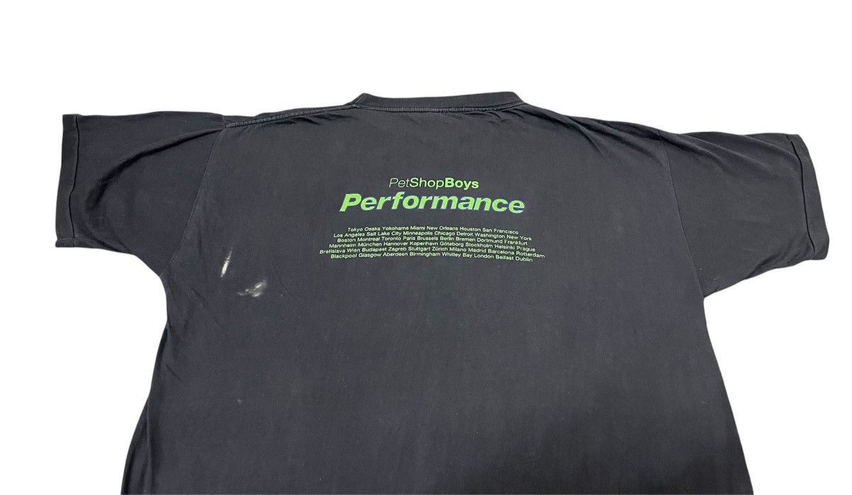 Vintage Vintage 90s Pet Shop Boys - Performance Tour 1991 T-Shirt Size US L / EU 52-54 / 3 - 8 Thumbnail