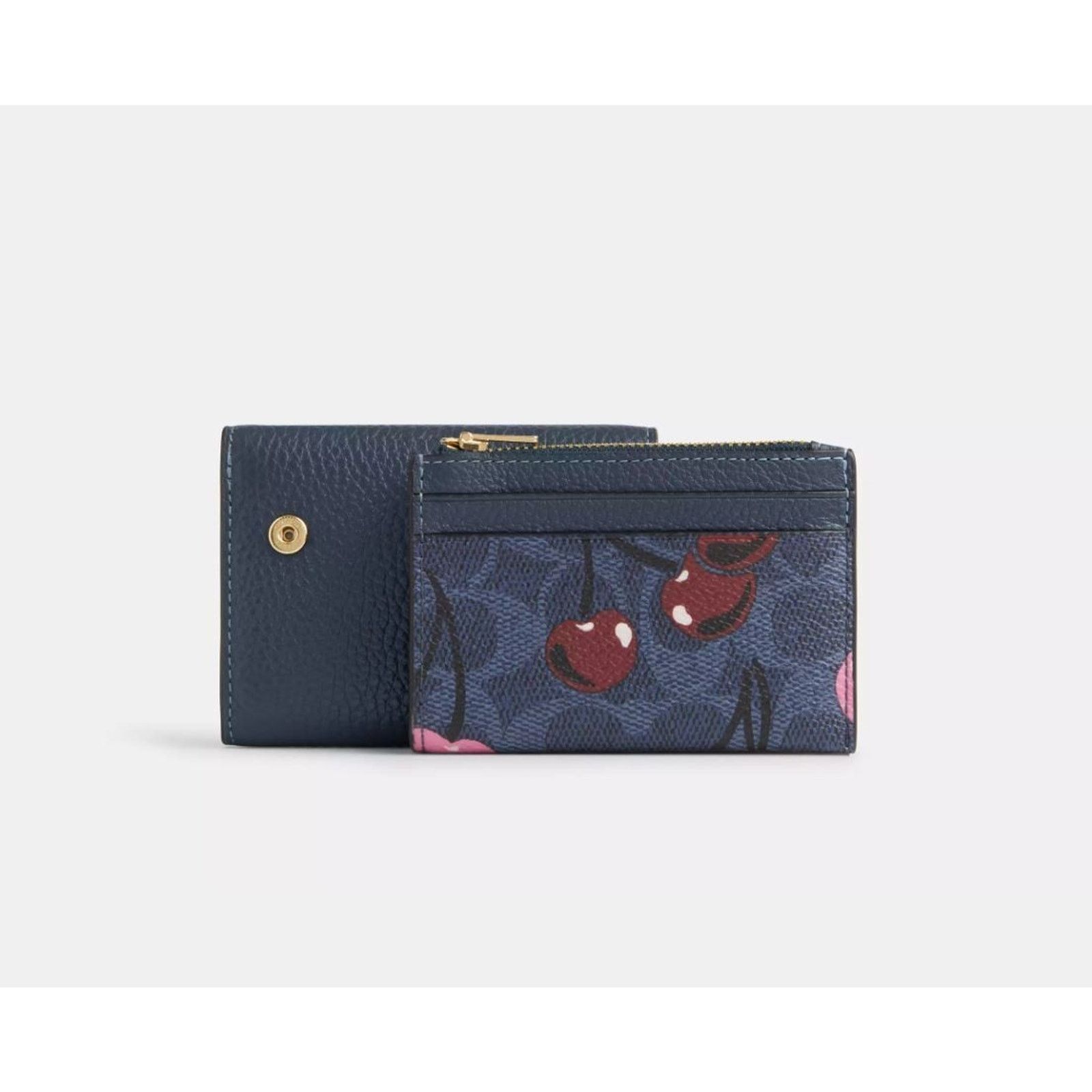 Coach NWT Coach CZ448 2in1 Card Holder Wallet Signature Cherry Size ONE SIZE - 1 Thumbnail