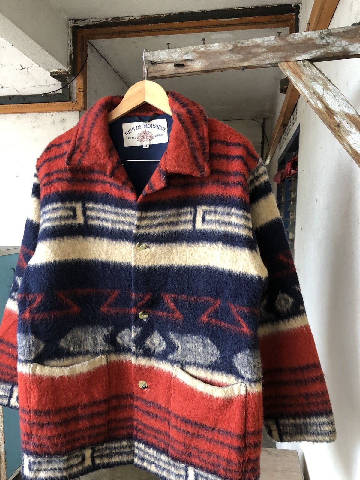 Japanese Brand Nice❗️Jour De Monsieur Native Wool Jacket Size US M / EU 48-50 / 2 - 6 Thumbnail
