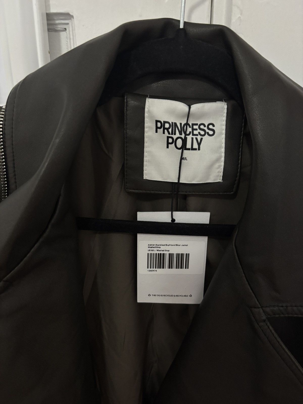 PRINCESS POLLY Princess Polly Leather Jacket Size L / US 10 / IT 46 - 3 Thumbnail