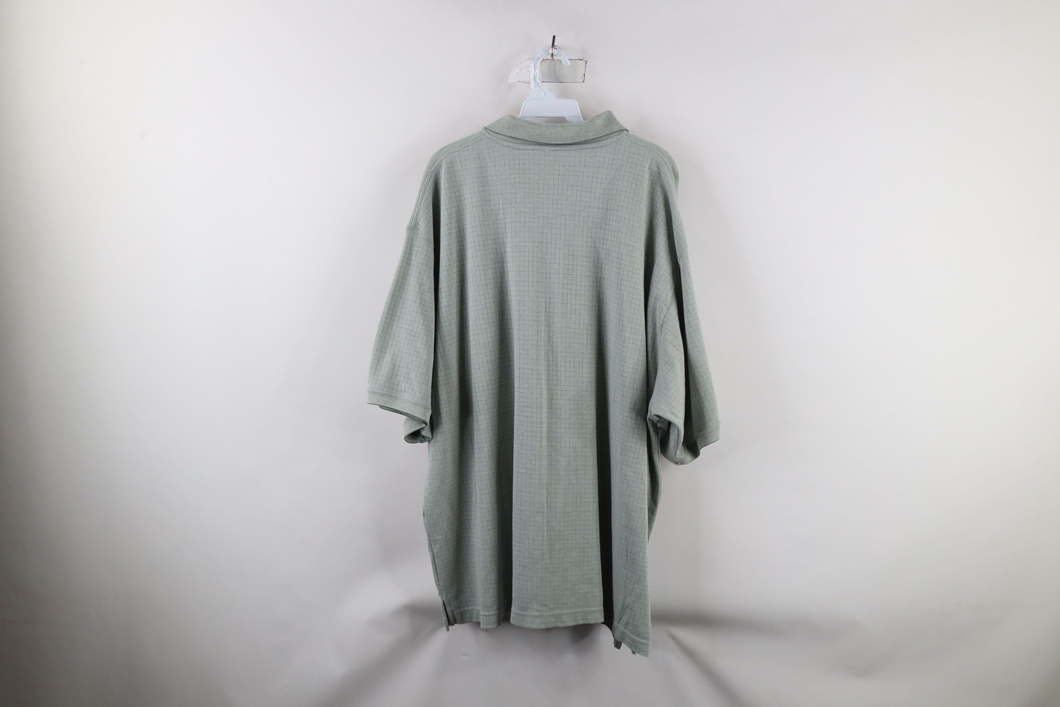 Vintage Vintage 90s Streetwear Collared Golf Polo Shirt Green Plaid Size US XXL / EU 58 / 5 - 7 Thumbnail
