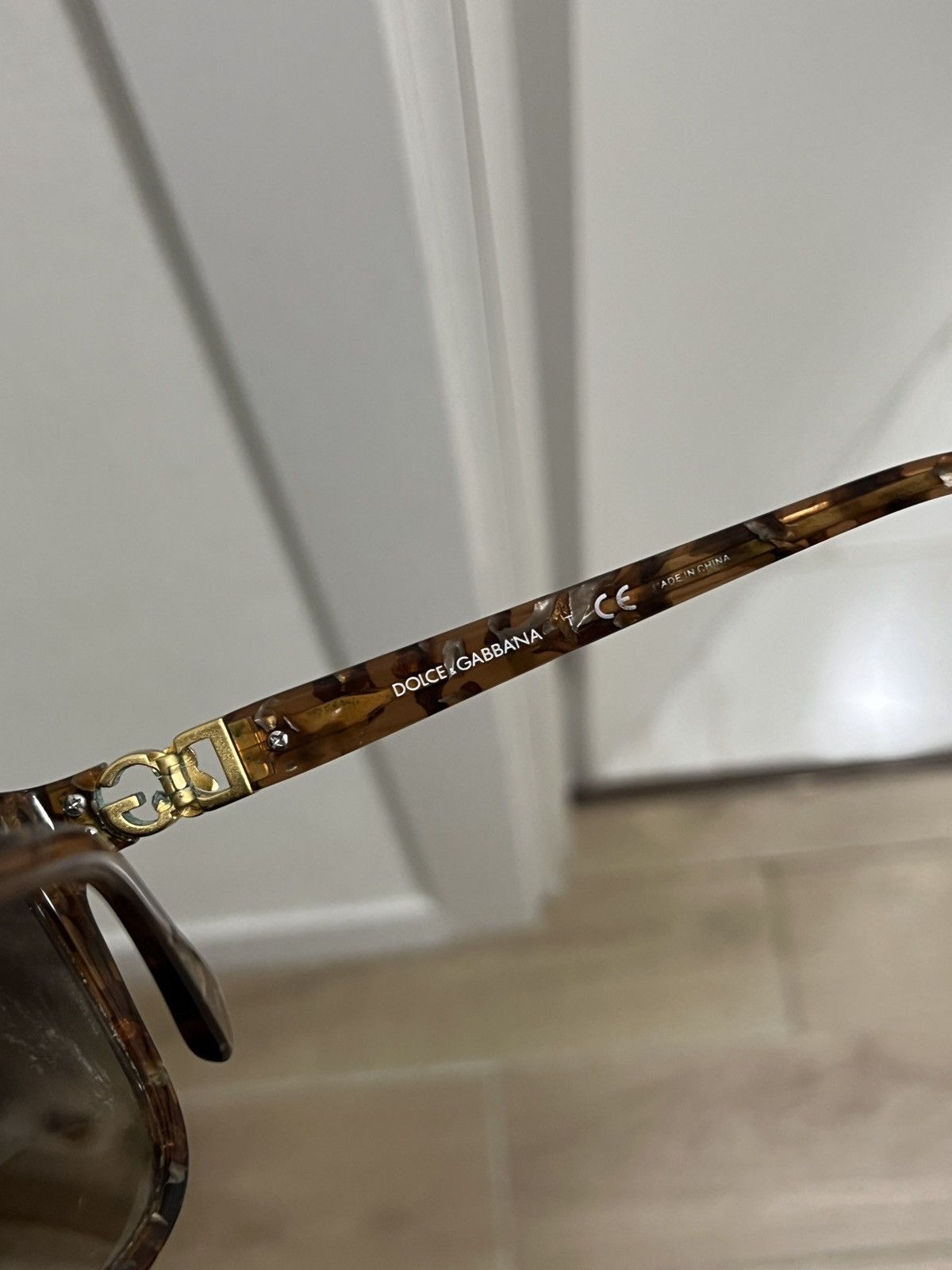 Dolce & Gabbana Vintage Women’s Dolce & Gabbana D&G Brown Sunglasses Size ONE SIZE - 4 Thumbnail
