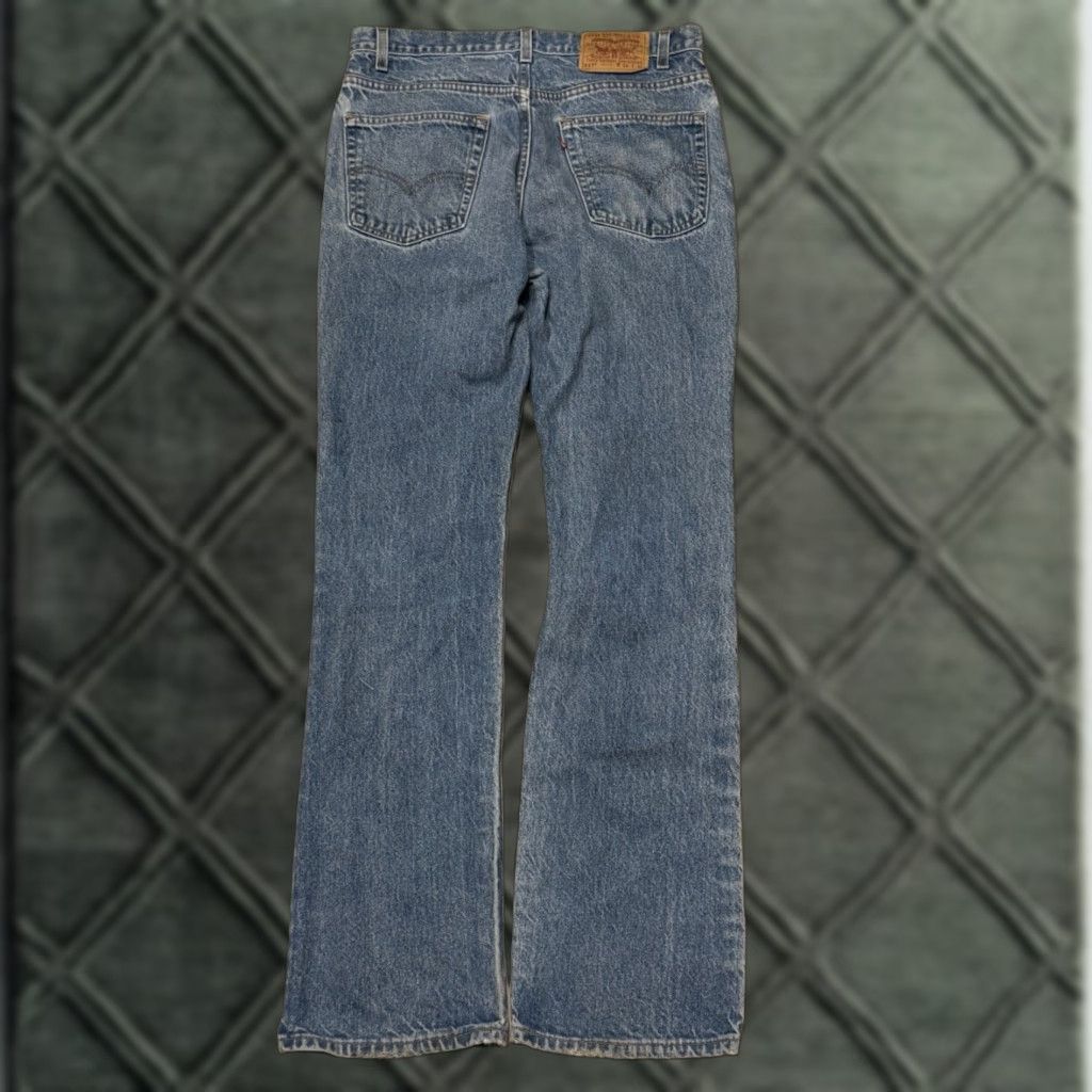VINTAGE Levi's 517 Bootcut Jeans 34x36 Regular Fit 32x34 Medium Wash Blue Denim USA Mens Jeans 5-Pocket 34 Inseam 16