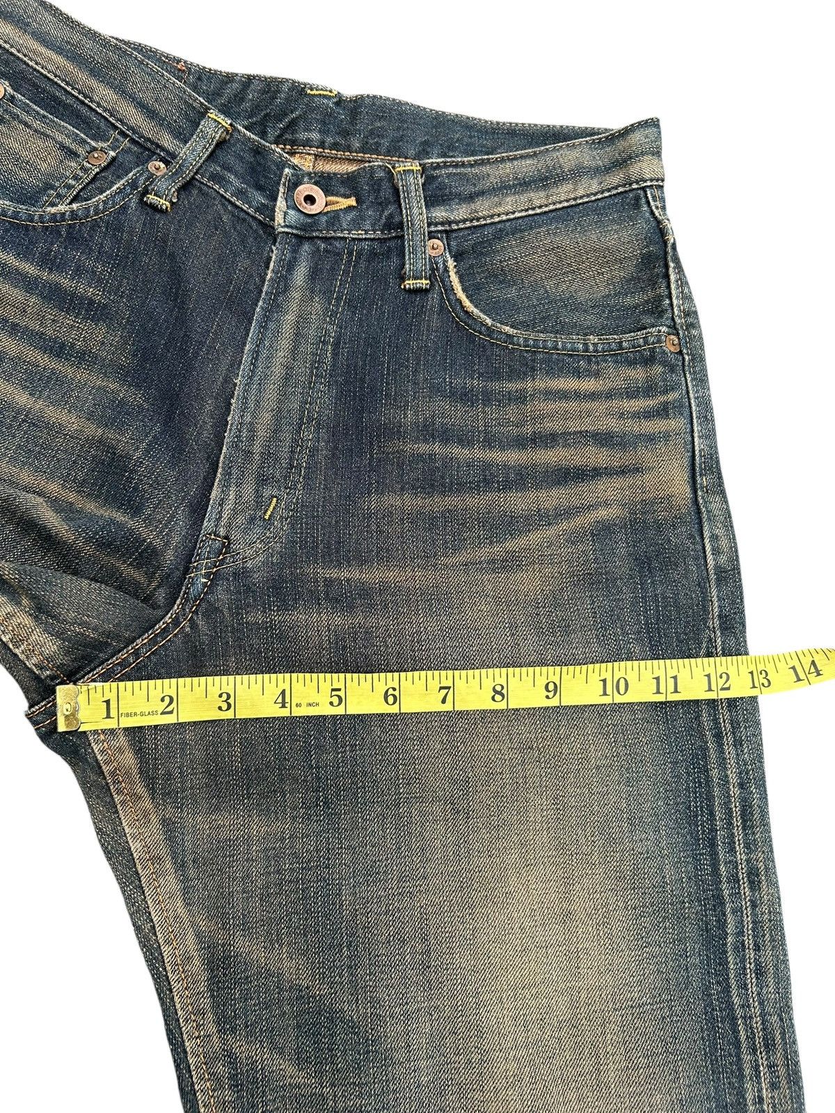 Kapital RUSTY VINTAGE EDWIN 505Z SELVEDGE MUDWASH FADED DENIM JEANS Size US 30 / EU 46 - 13 Thumbnail
