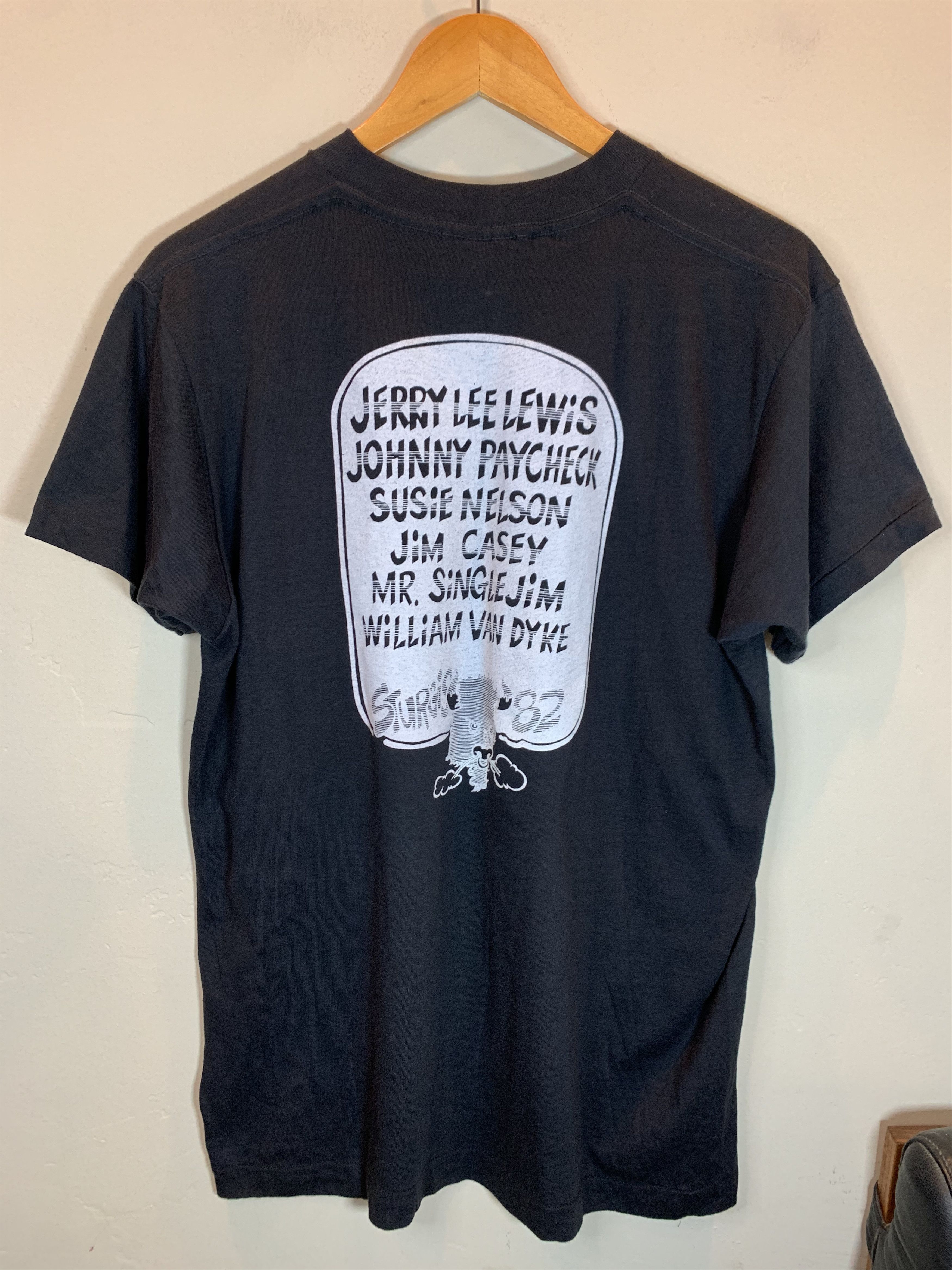 Vintage RARE Vintage 1982 Sturgis Buffalo Chip Jerry Lee Lewis Shirt Size US XL / EU 56 / 4 - 2 Thumbnail
