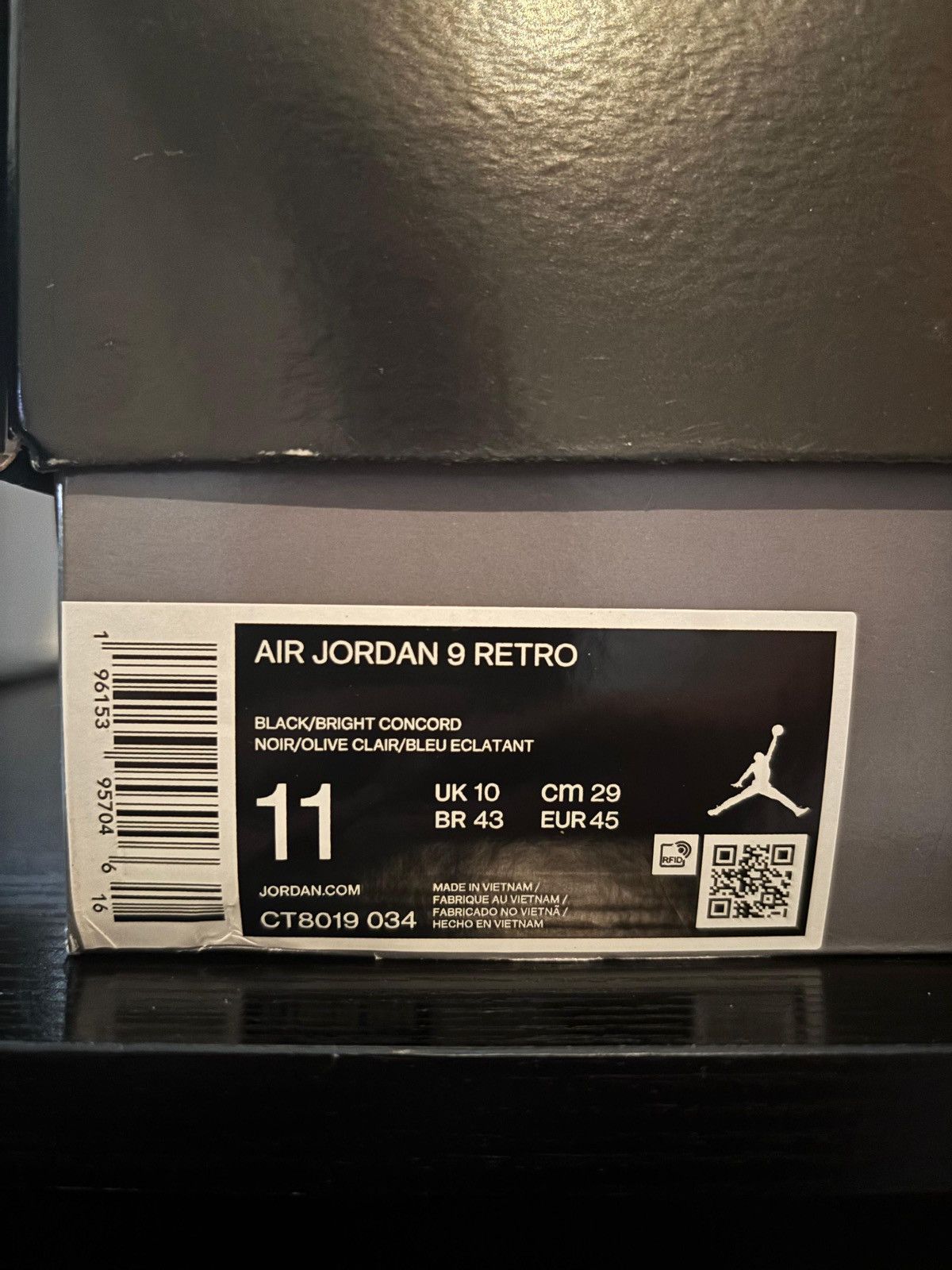 Jordan Brand Nike Air Jordan 9 Retro 'Olive Concord' Size US 11 / EU 44 - 9 Thumbnail