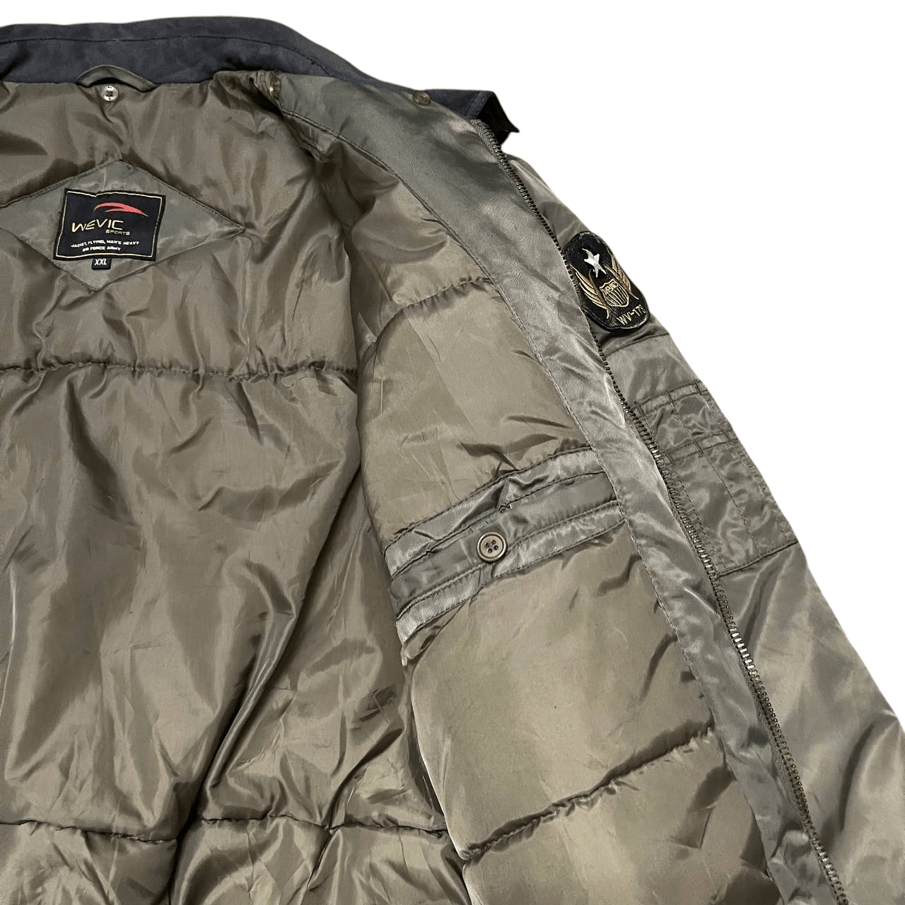 Japanese Brand Vintage Wevic US Air Force Army Heavy Flying Jacket Size US XXL / EU 58 / 5 - 8 Thumbnail