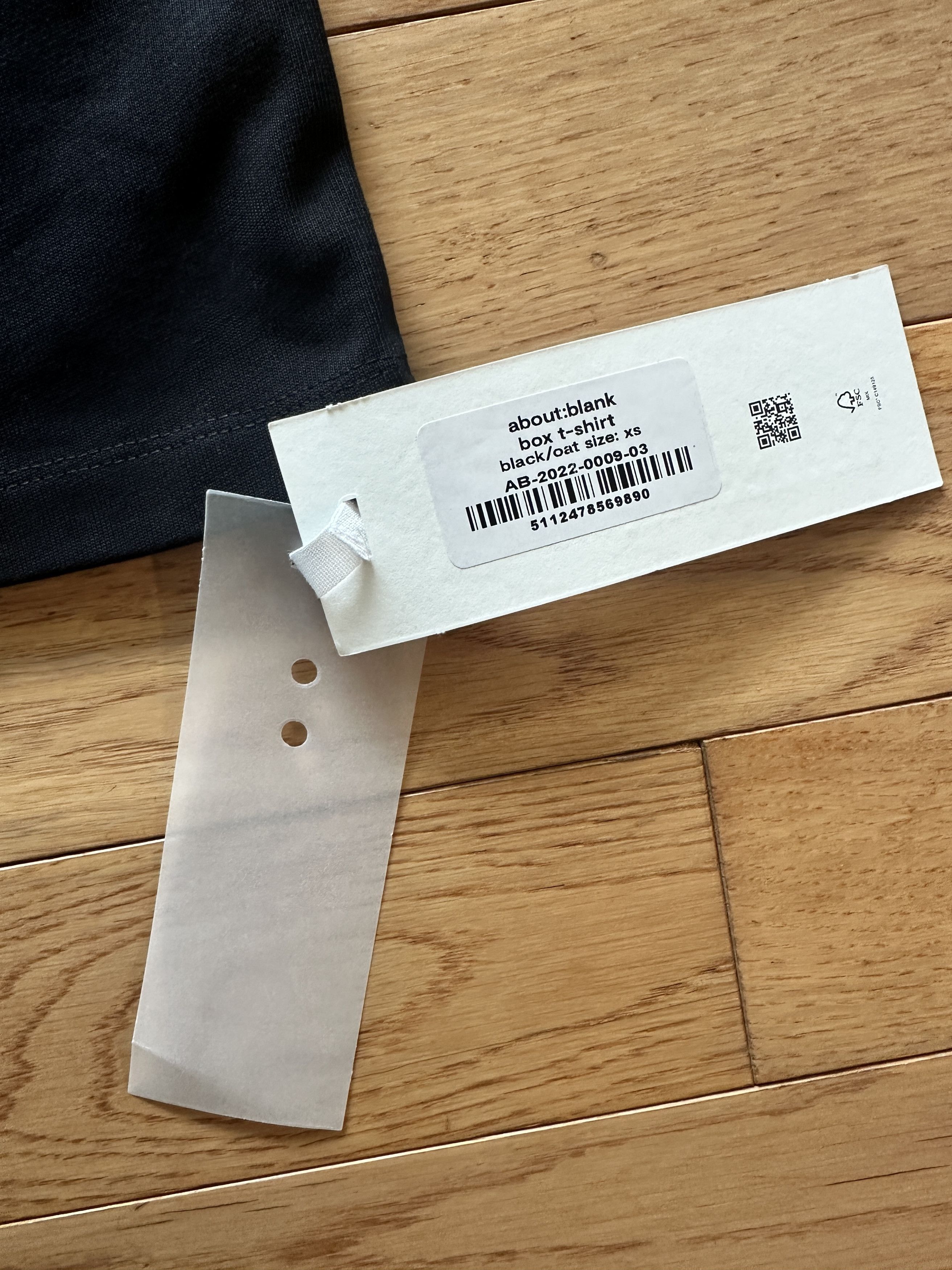 About:Blank about:blank box t-shirt black Size US XS / EU 42 / 0 - 3 Thumbnail