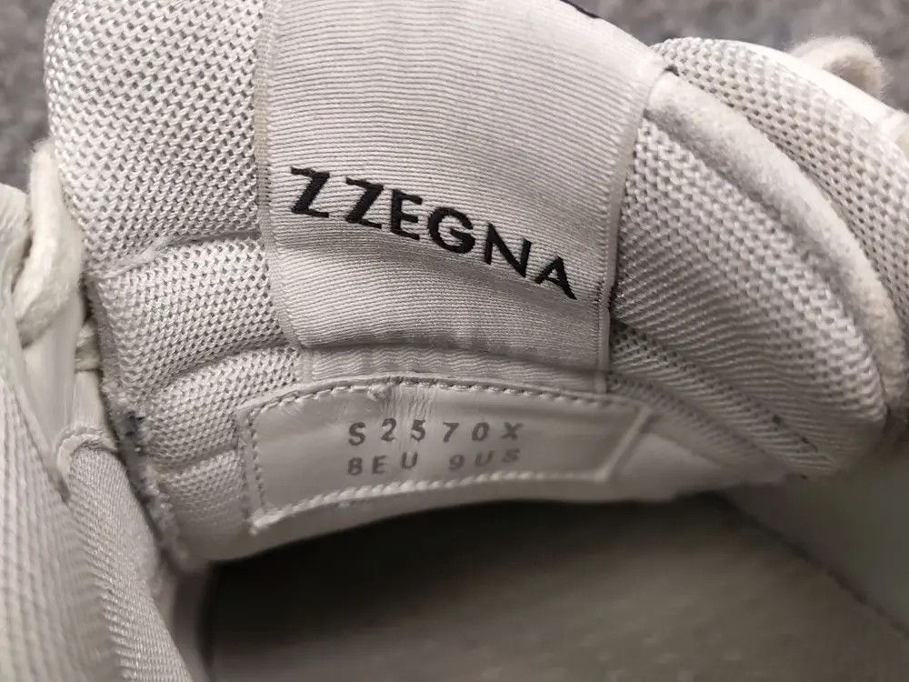 Z Zegna Z Zegna Design Suede Leather Beige low top Lace Up Sneakers Size US 9 / EU 42 - 9 Thumbnail