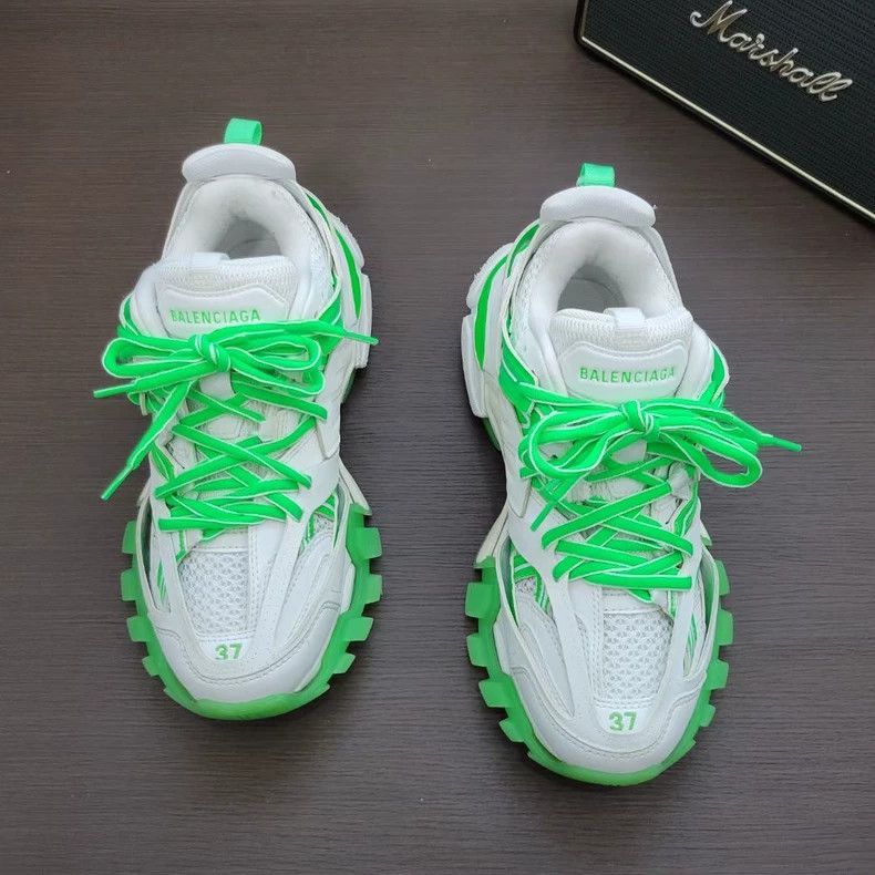 Balenciaga Balenciaga Track Sneakers in White Green-2506 Size US 6 / EU 39 - 2 Thumbnail